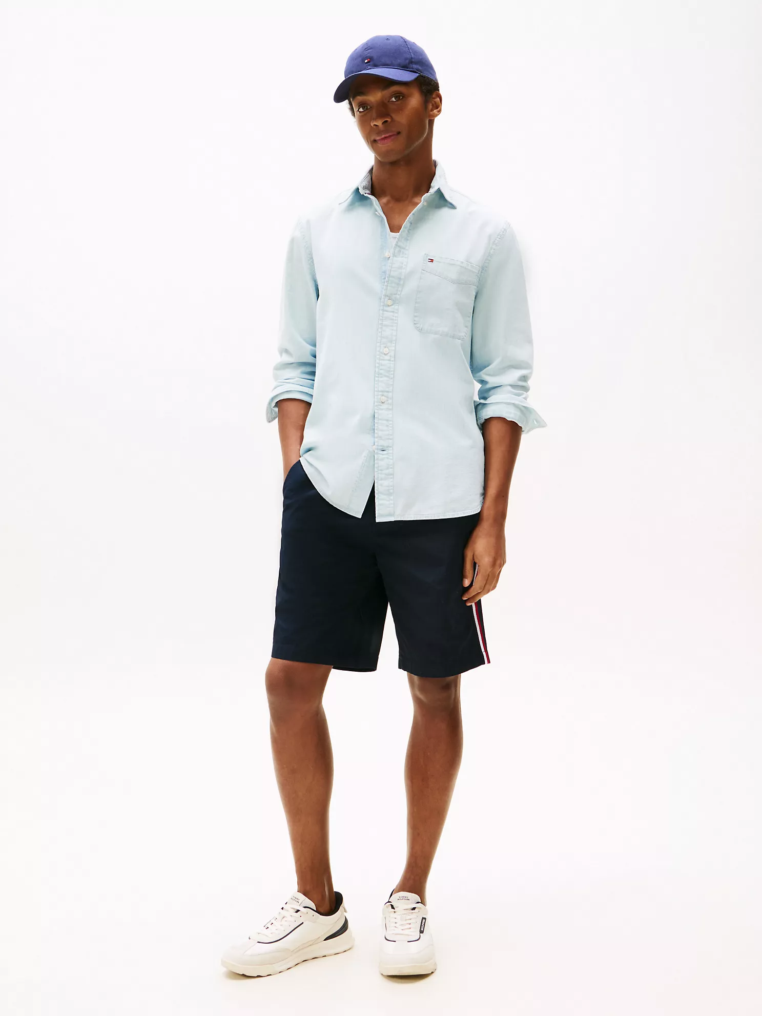 Regular Fit Chambray Pocket Shirt - Light Blue Chambray 8 Regular Fit Chambray Pocket Shirt
- Light Blue Chambray
