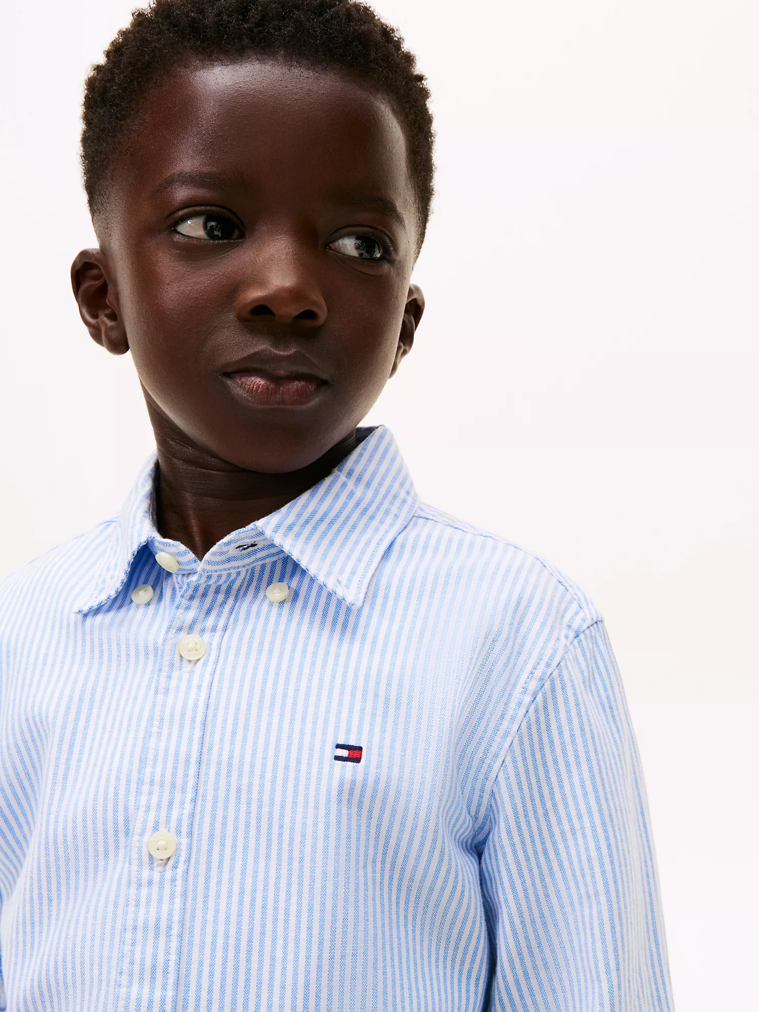 Kids' Stripe Stretch Oxford Shirt - Copenhagen Blue Stripe 7 Kids' Stripe Stretch Oxford Shirt
- Copenhagen Blue Stripe