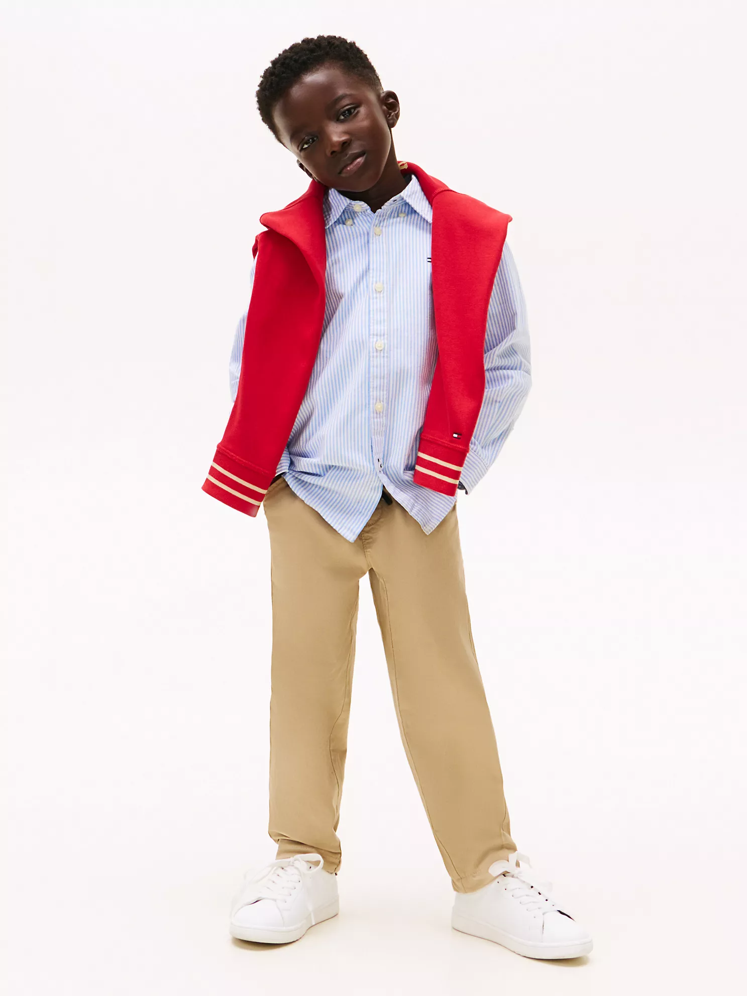 Kids' Stripe Stretch Oxford Shirt - Copenhagen Blue Stripe 8 Kids' Stripe Stretch Oxford Shirt
- Copenhagen Blue Stripe