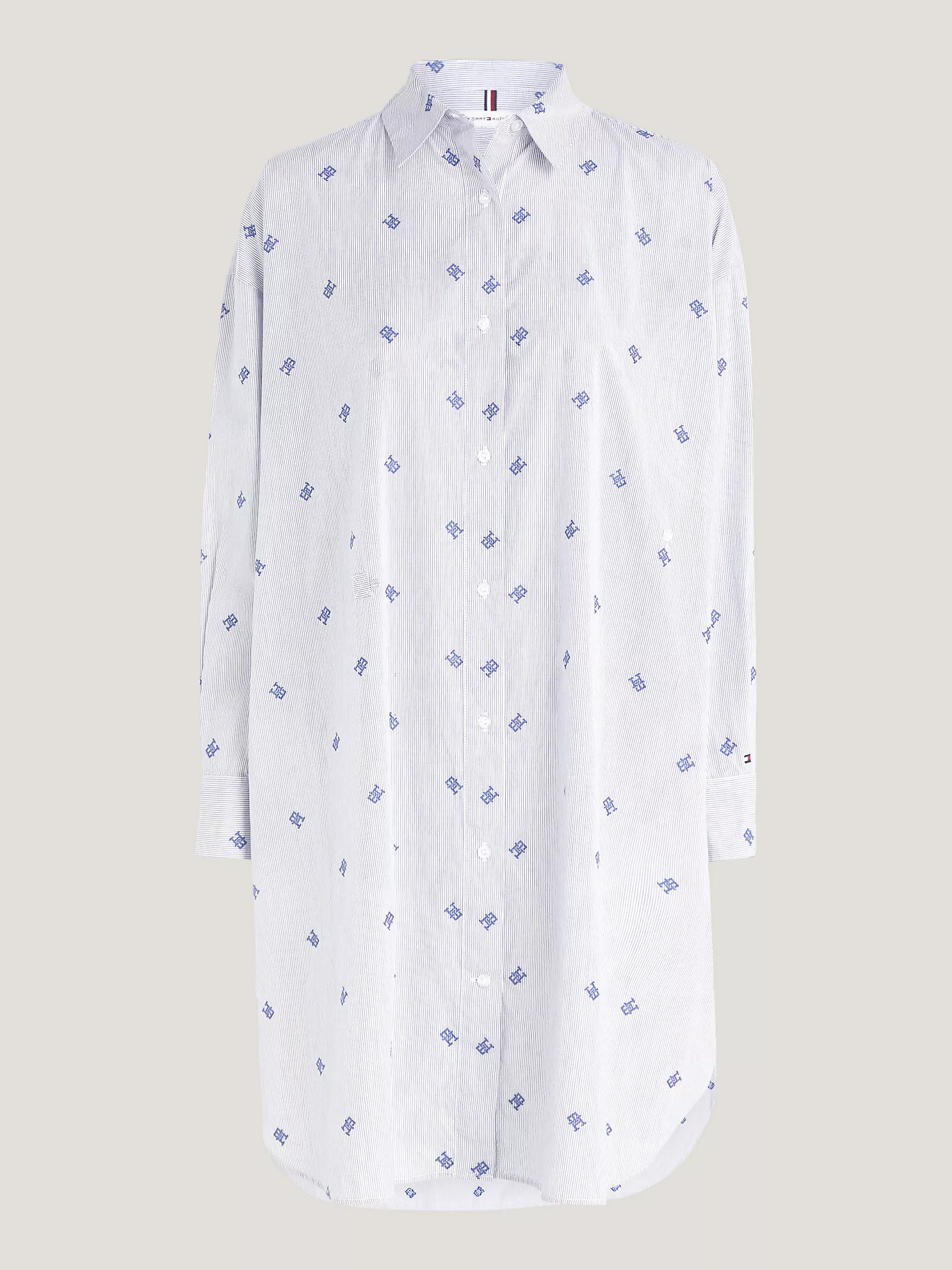 Ithaca Stripe Monogram Shirtdress - Ithaca Stripe/Twilight Lapis 10 Ithaca Stripe Monogram Shirtdress
- Ithaca Stripe/Twilight Lapis