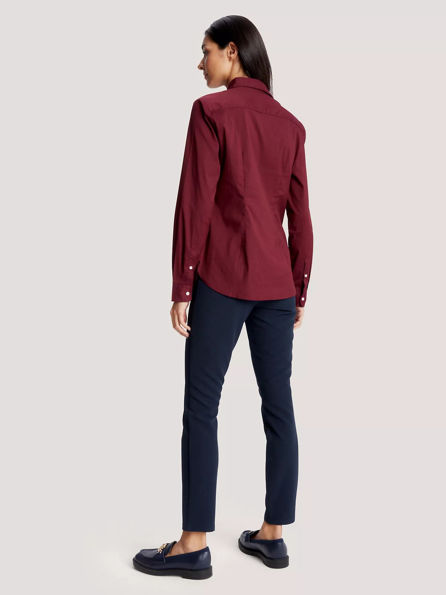Slim Fit Solid Shirt - Deep Rouge 8 Slim Fit Solid Shirt
- Deep Rouge