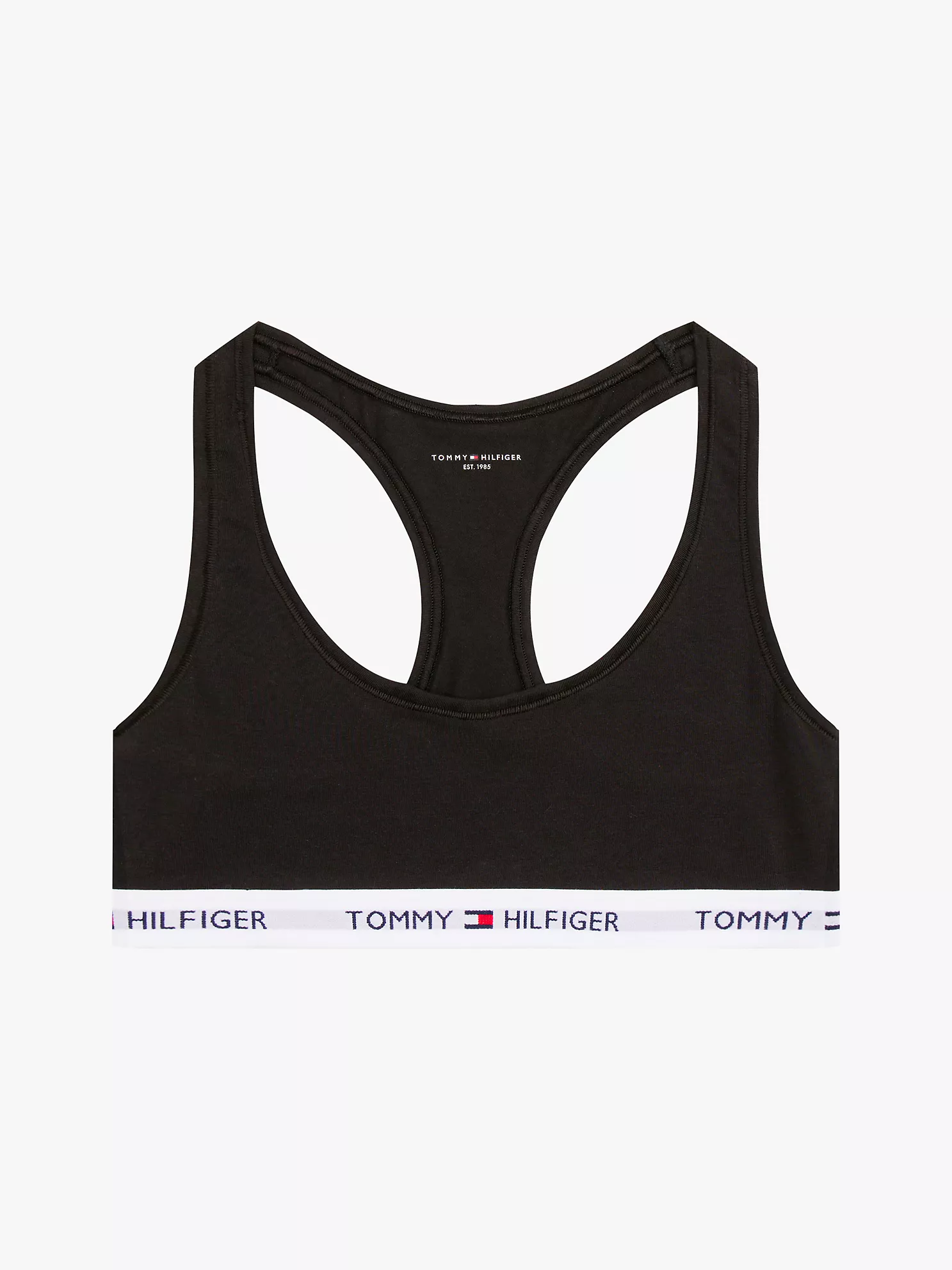 Tommy Logo Unlined Bralette - Black 10 Tommy Logo Unlined Bralette
- Black