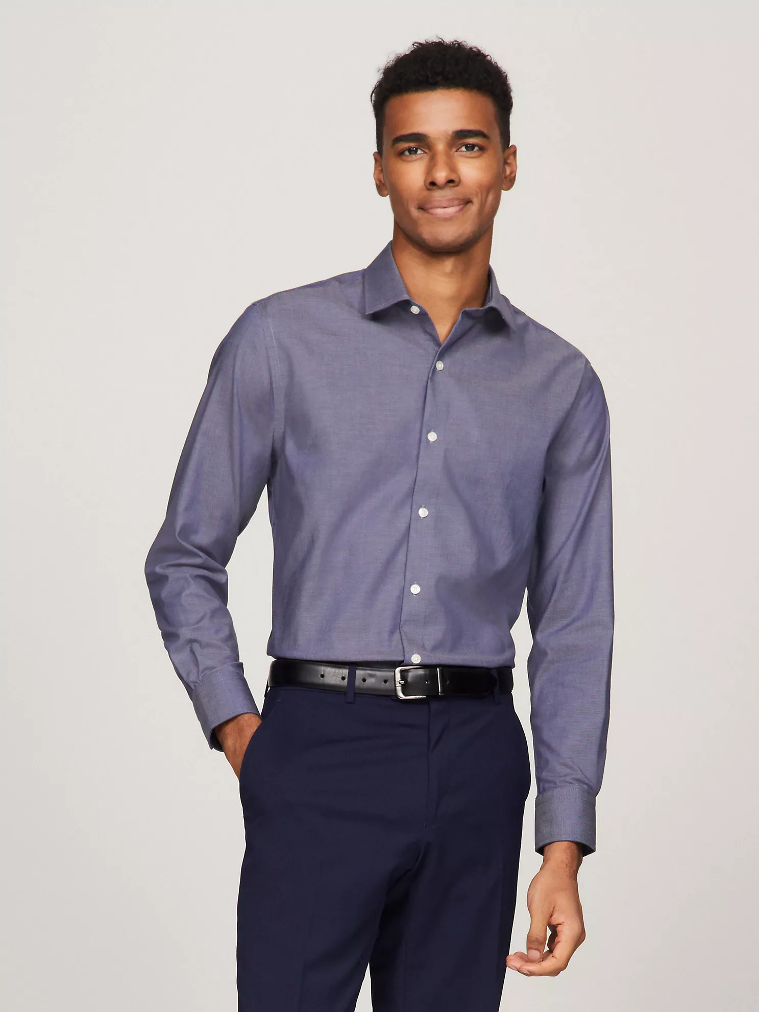 THFlex Slim Fit Dress Shirt - Peacoat 1 THFlex Slim Fit Dress Shirt
- Peacoat