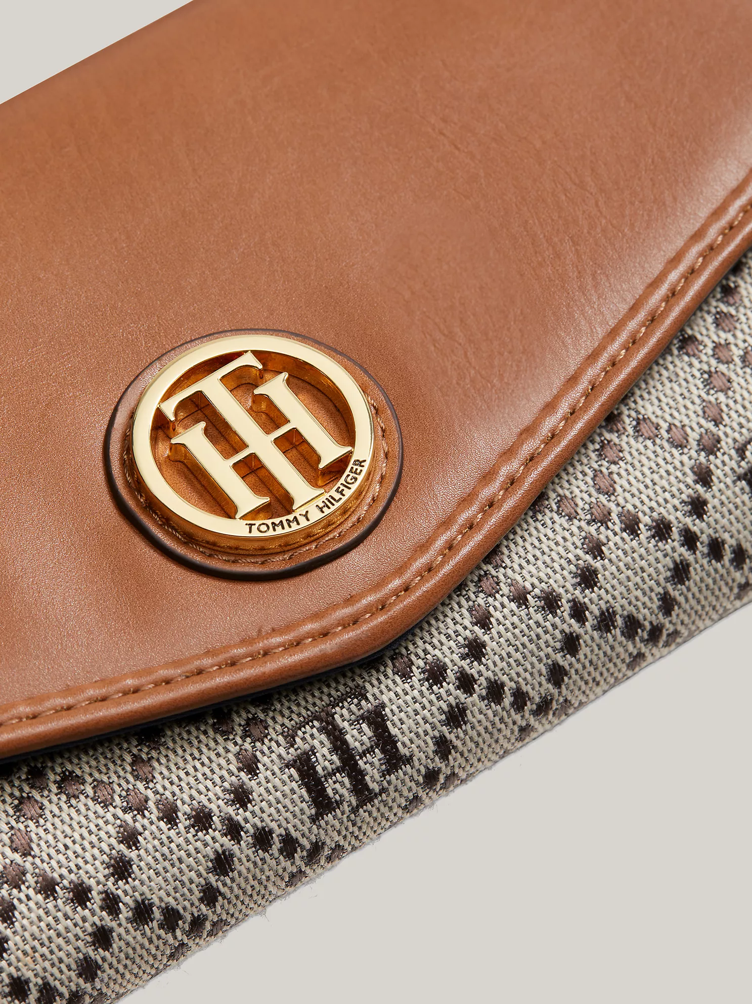 Gold-Tone Monogram Flap Wallet - Tan Dark Chocolate 6 Gold-Tone Monogram Flap Wallet
- Tan Dark Chocolate
