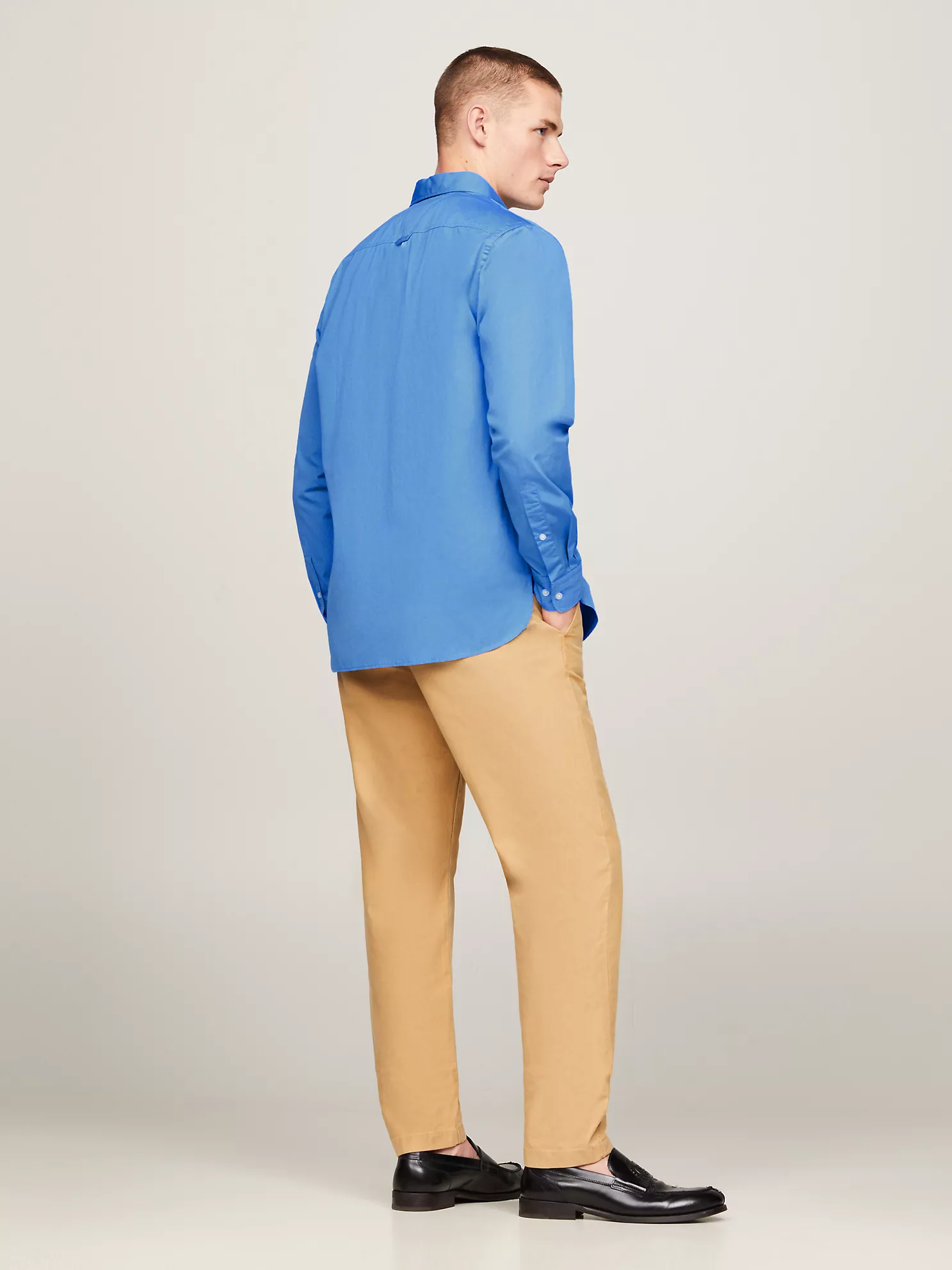 Regular Fit Monotype Poplin Shirt - Blue Spell 8 Regular Fit Monotype Poplin Shirt
- Blue Spell