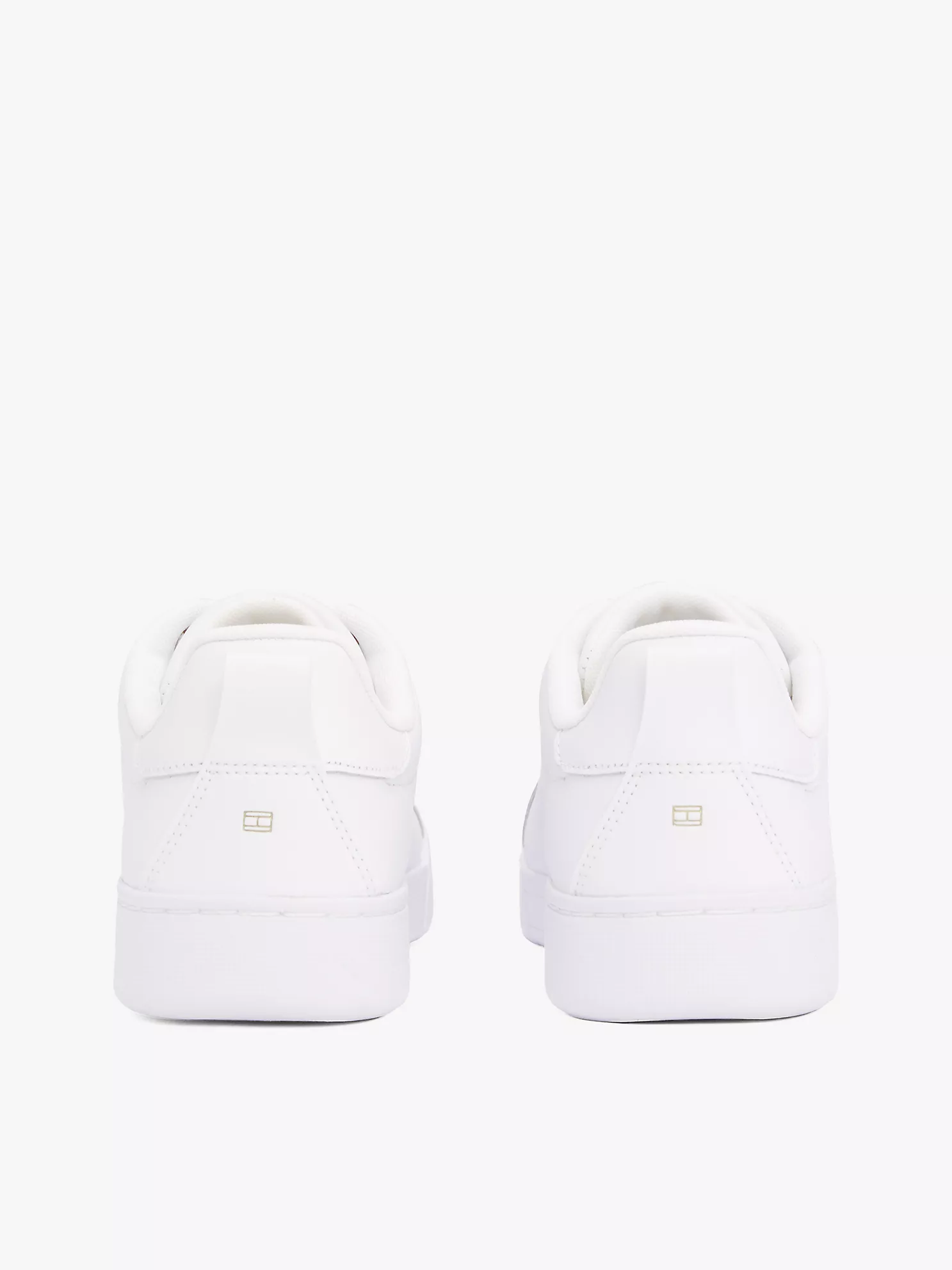 Hilfiger Logo Leather Sneaker - White 11 Hilfiger Logo Leather Sneaker
- White