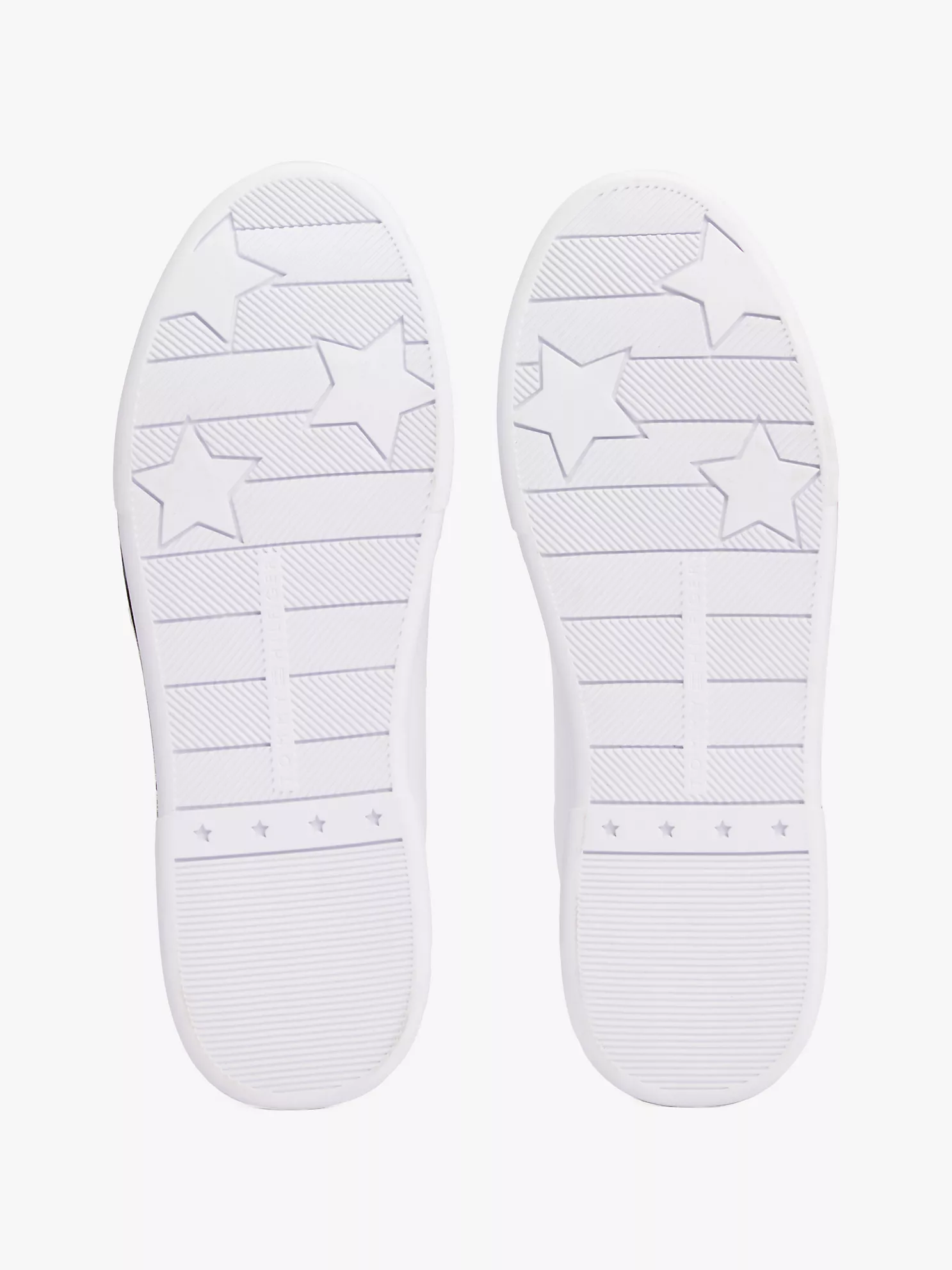 Hilfiger Logo Leather Sneaker - White 12 Hilfiger Logo Leather Sneaker
- White