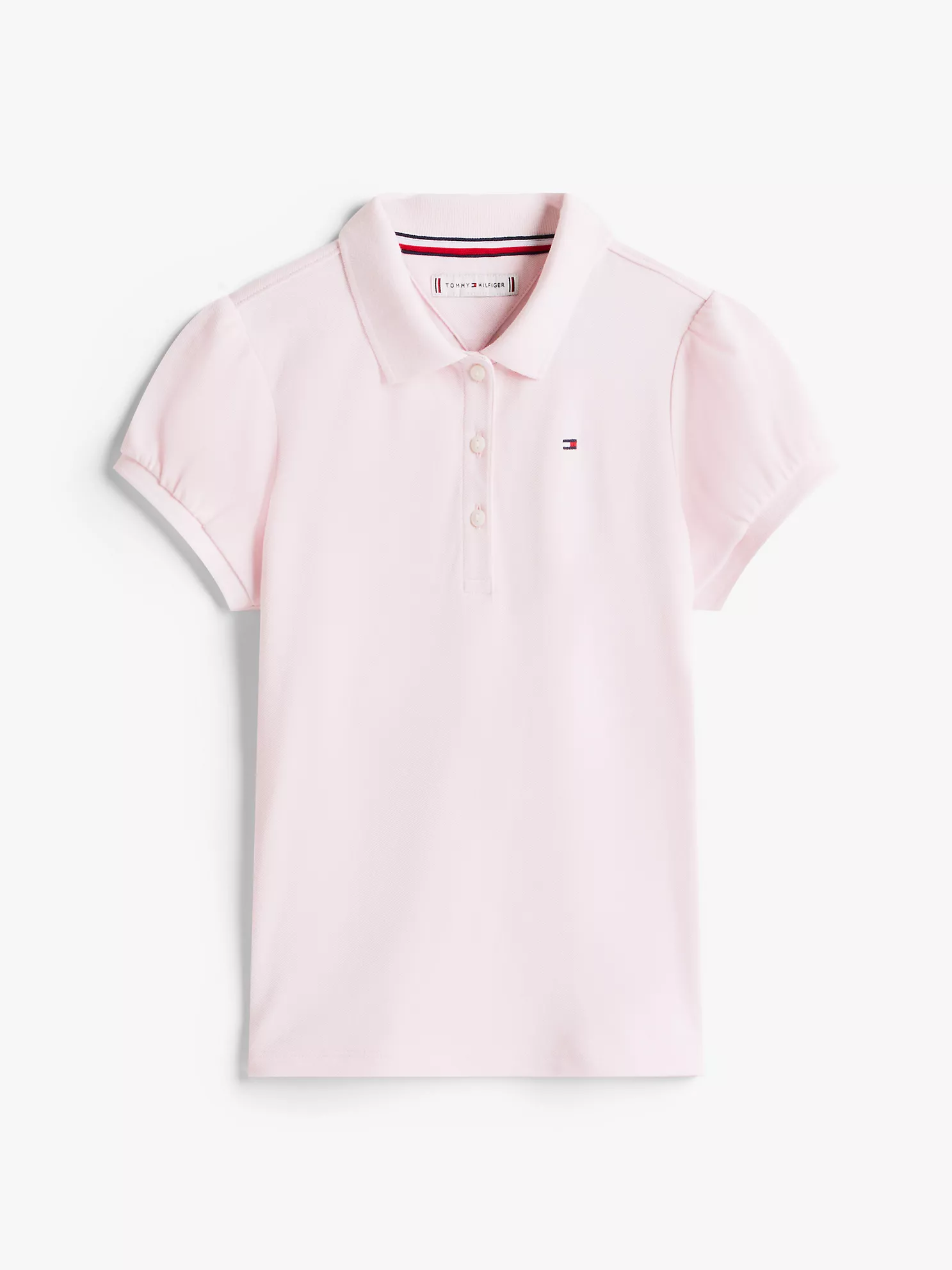 Kids' Puff-Sleeve Stretch Polo - Light Pink 10 Kids' Puff-Sleeve Stretch Polo
- Light Pink