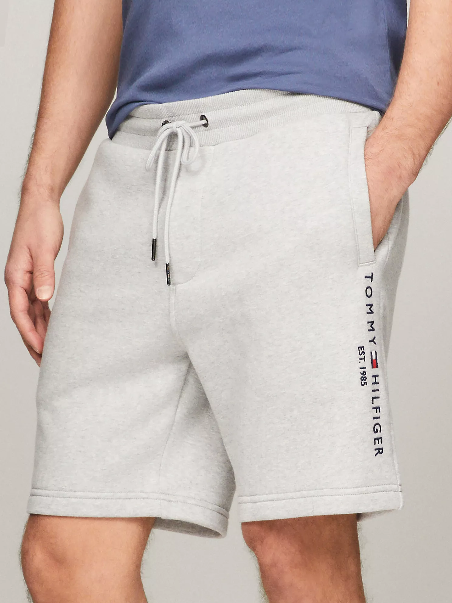 Embroidered Tommy Logo Sweatshort - Grey Heather 1 Embroidered Tommy Logo Sweatshort
- Grey Heather