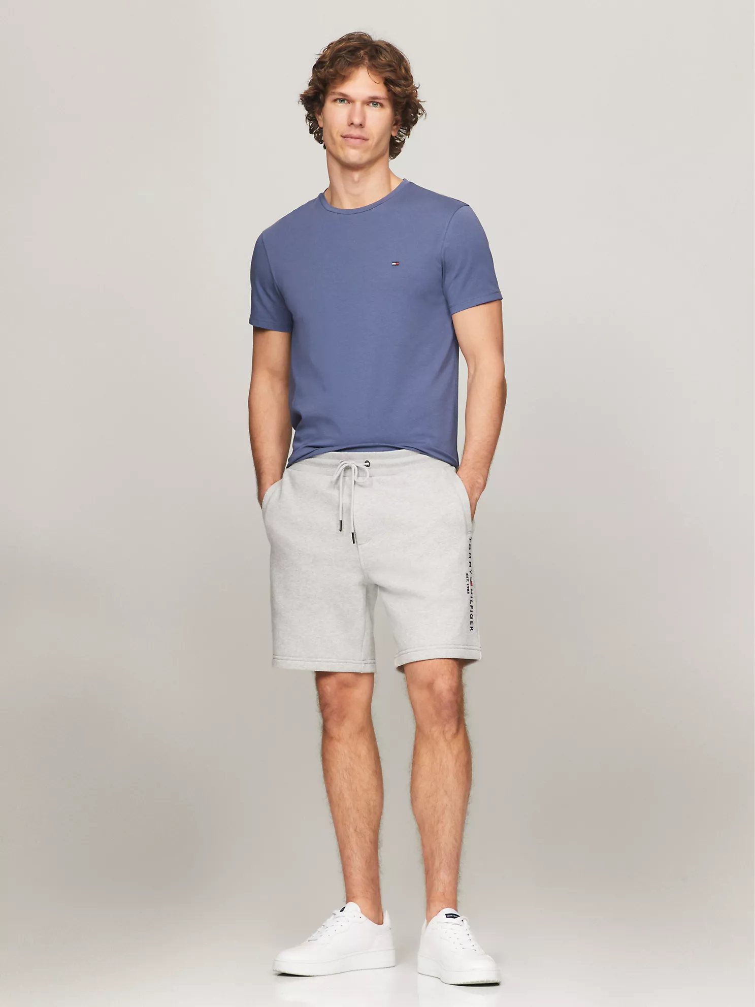 Embroidered Tommy Logo Sweatshort - Grey Heather 6 Embroidered Tommy Logo Sweatshort
- Grey Heather