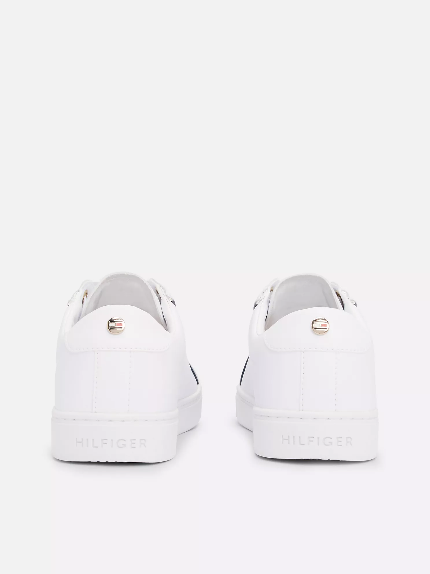 Tommy Signature Leather Sneaker - White 11 Tommy Signature Leather Sneaker
- White
