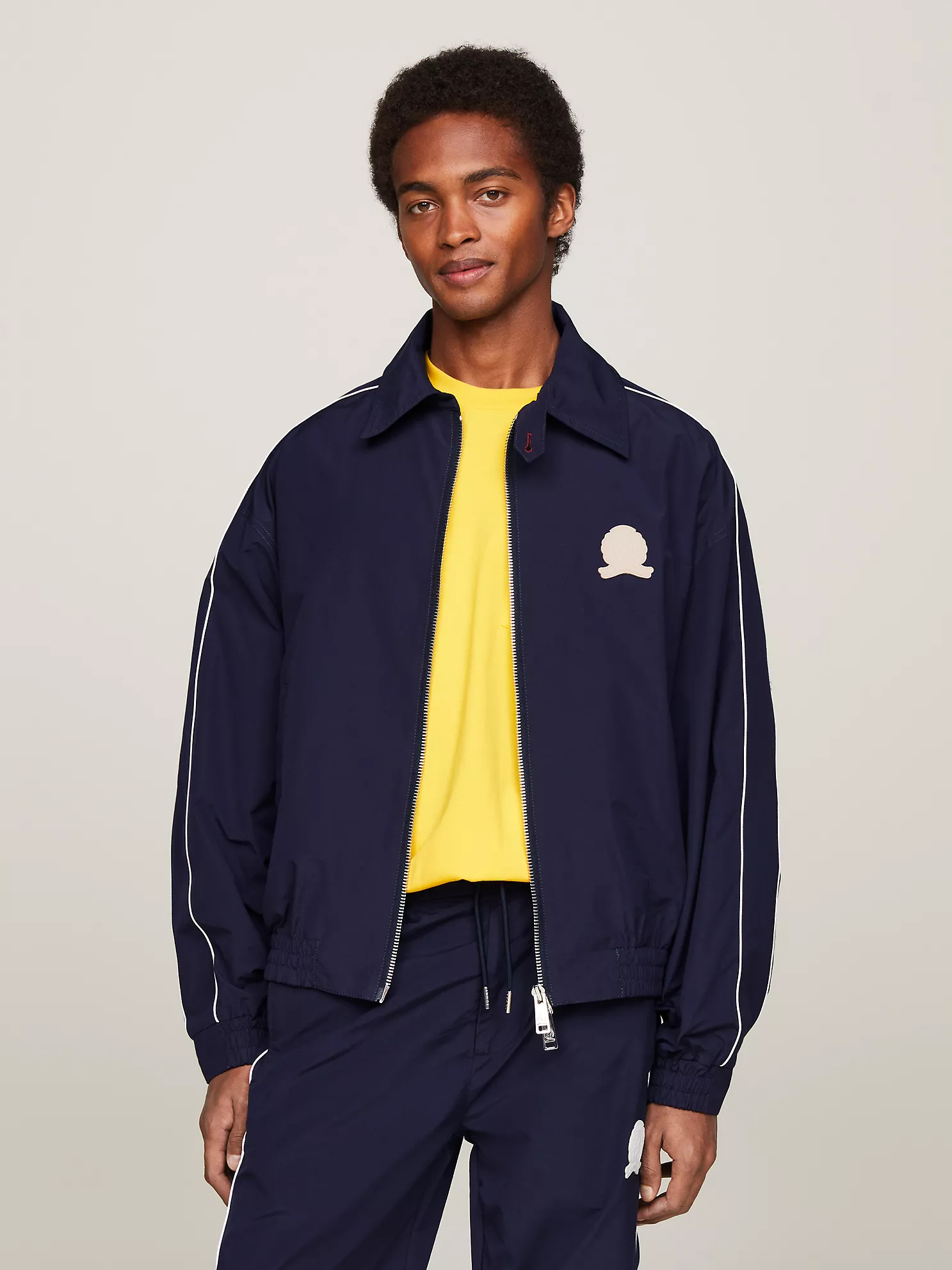 Crest Logo Golf Jacket - Navy 1 Crest Logo Golf Jacket
- Navy