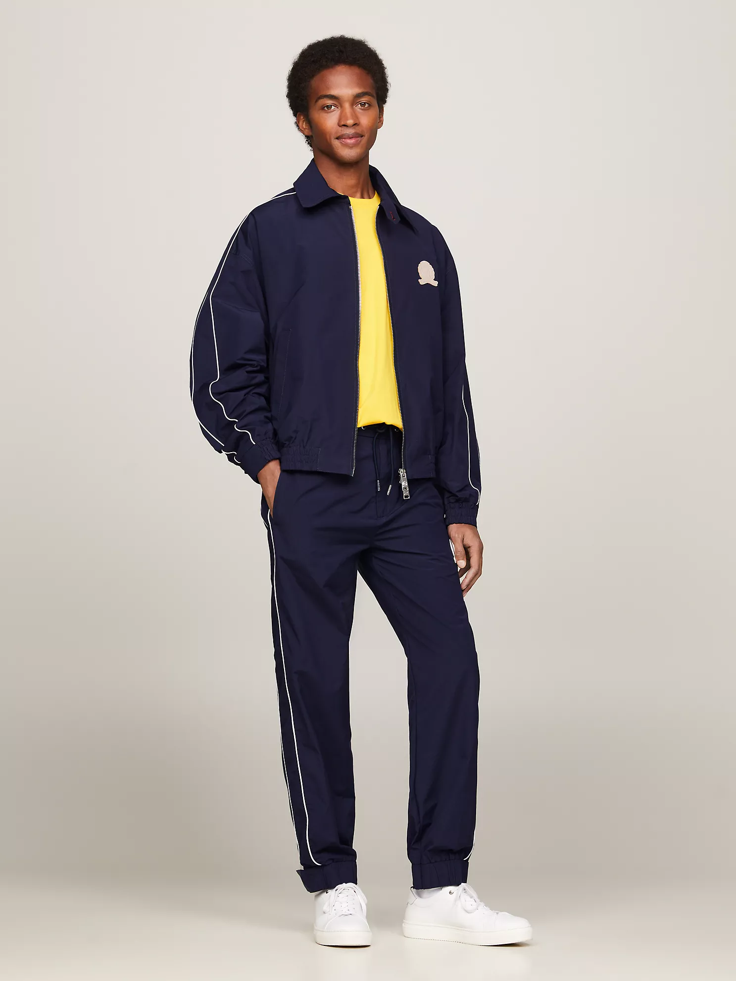Crest Logo Golf Jacket - Navy 6 Crest Logo Golf Jacket
- Navy