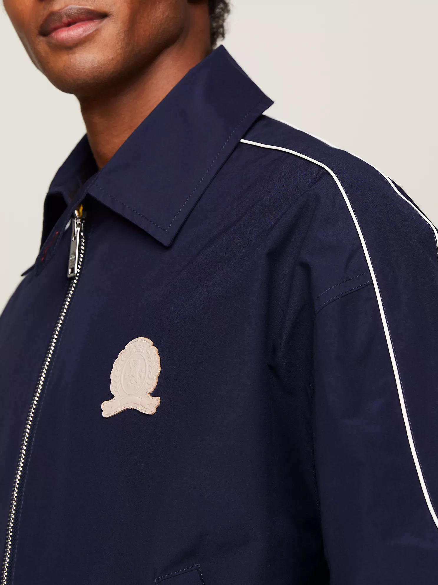 Crest Logo Golf Jacket - Navy 7 Crest Logo Golf Jacket
- Navy