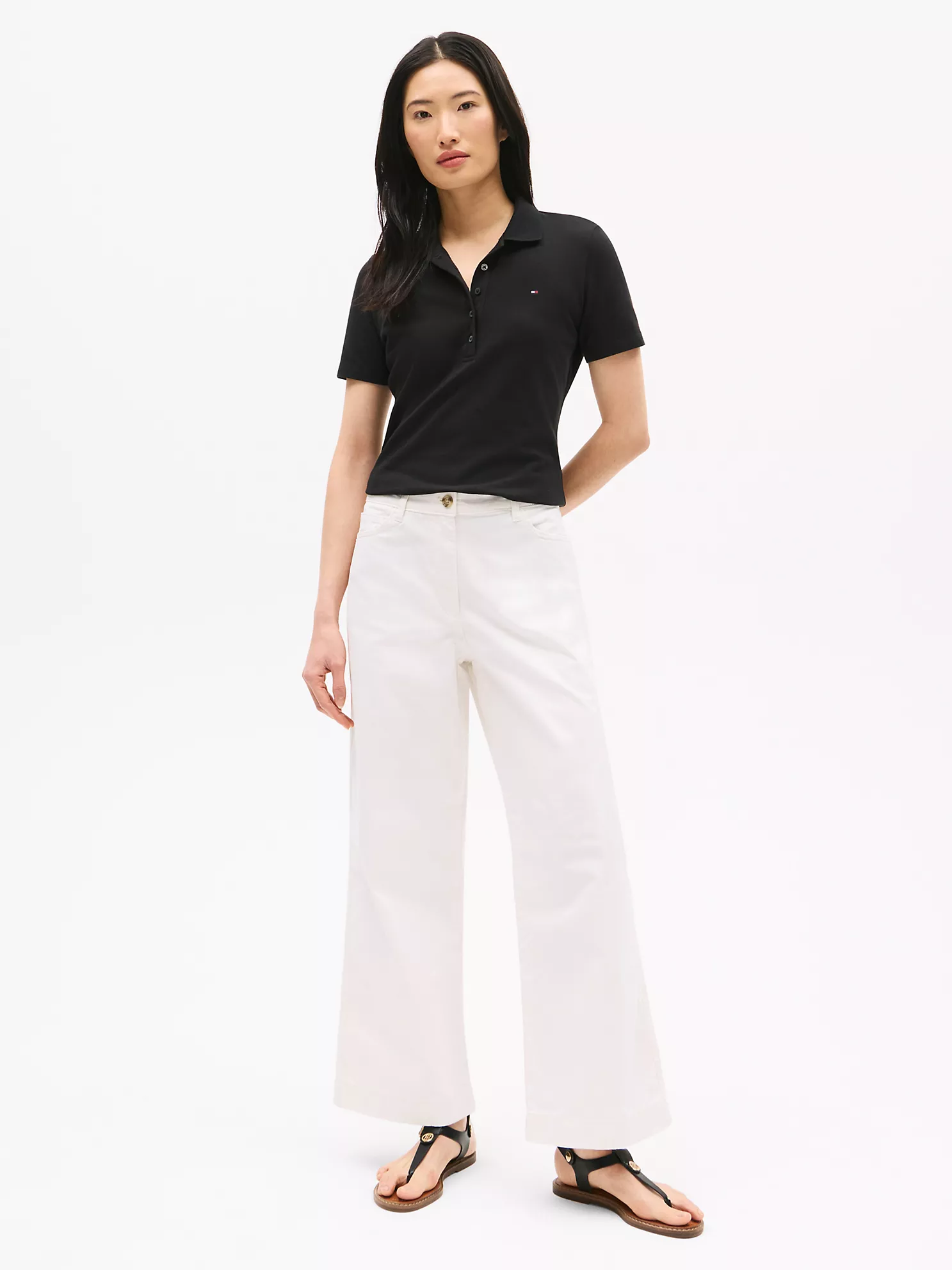 1985 Brushed Cotton Wide-Leg Pant - Ivory 6 1985 Brushed Cotton Wide-Leg Pant
- Ivory