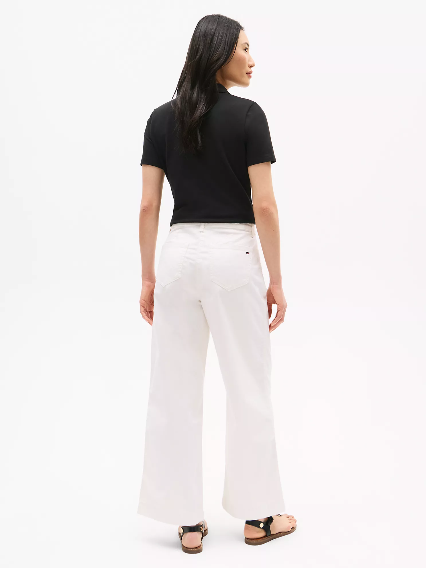 1985 Brushed Cotton Wide-Leg Pant - Ivory 8 1985 Brushed Cotton Wide-Leg Pant
- Ivory