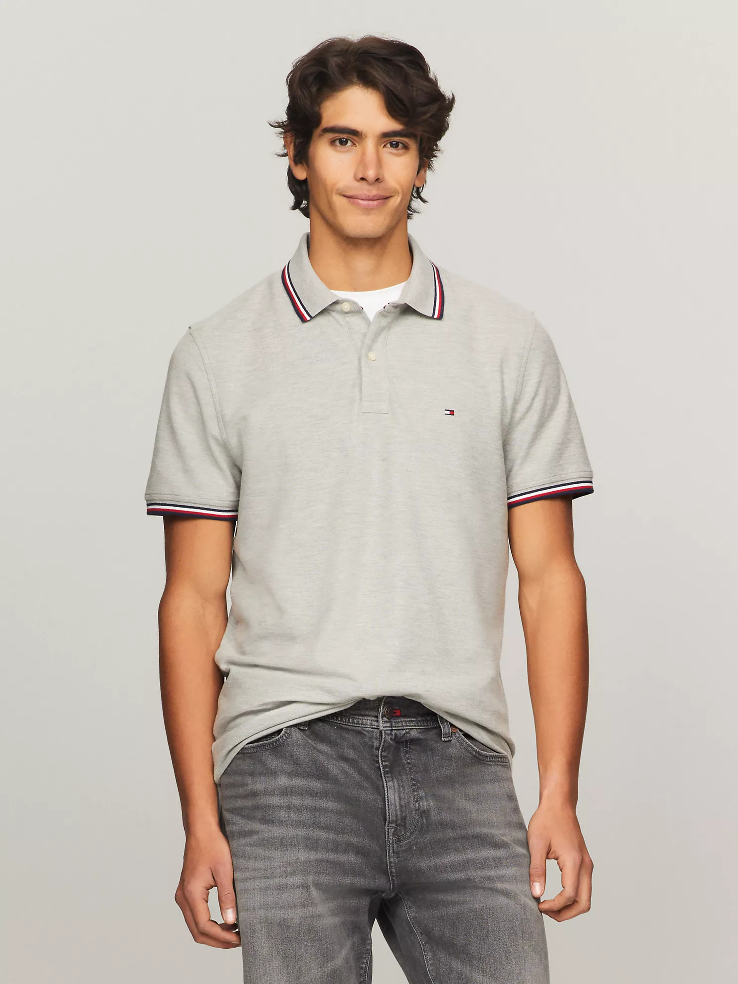 Regular Fit Tommy Wicking Polo - Grey Heather 1 Regular Fit Tommy Wicking Polo
- Grey Heather