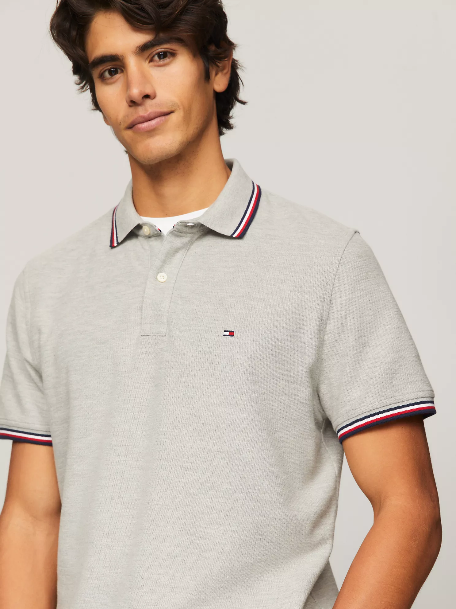 Regular Fit Tommy Wicking Polo - Grey Heather 7 Regular Fit Tommy Wicking Polo
- Grey Heather