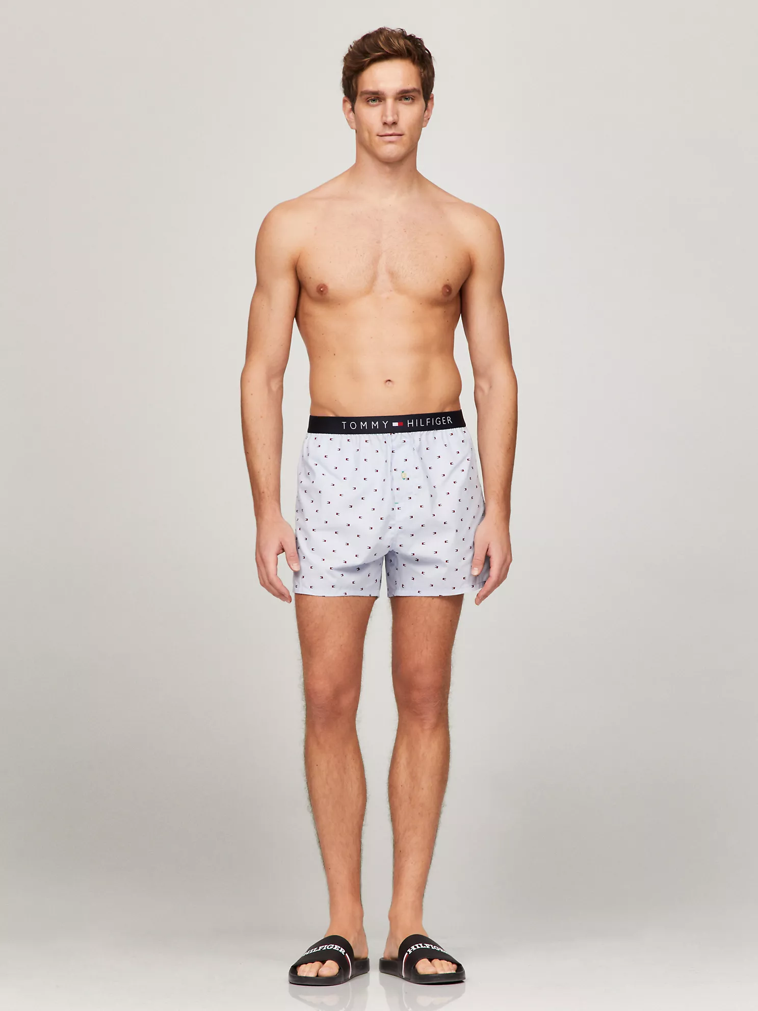 Slim Fit Fashion Woven Boxer - Ice 1 Slim Fit Fashion Woven Boxer
- Ice