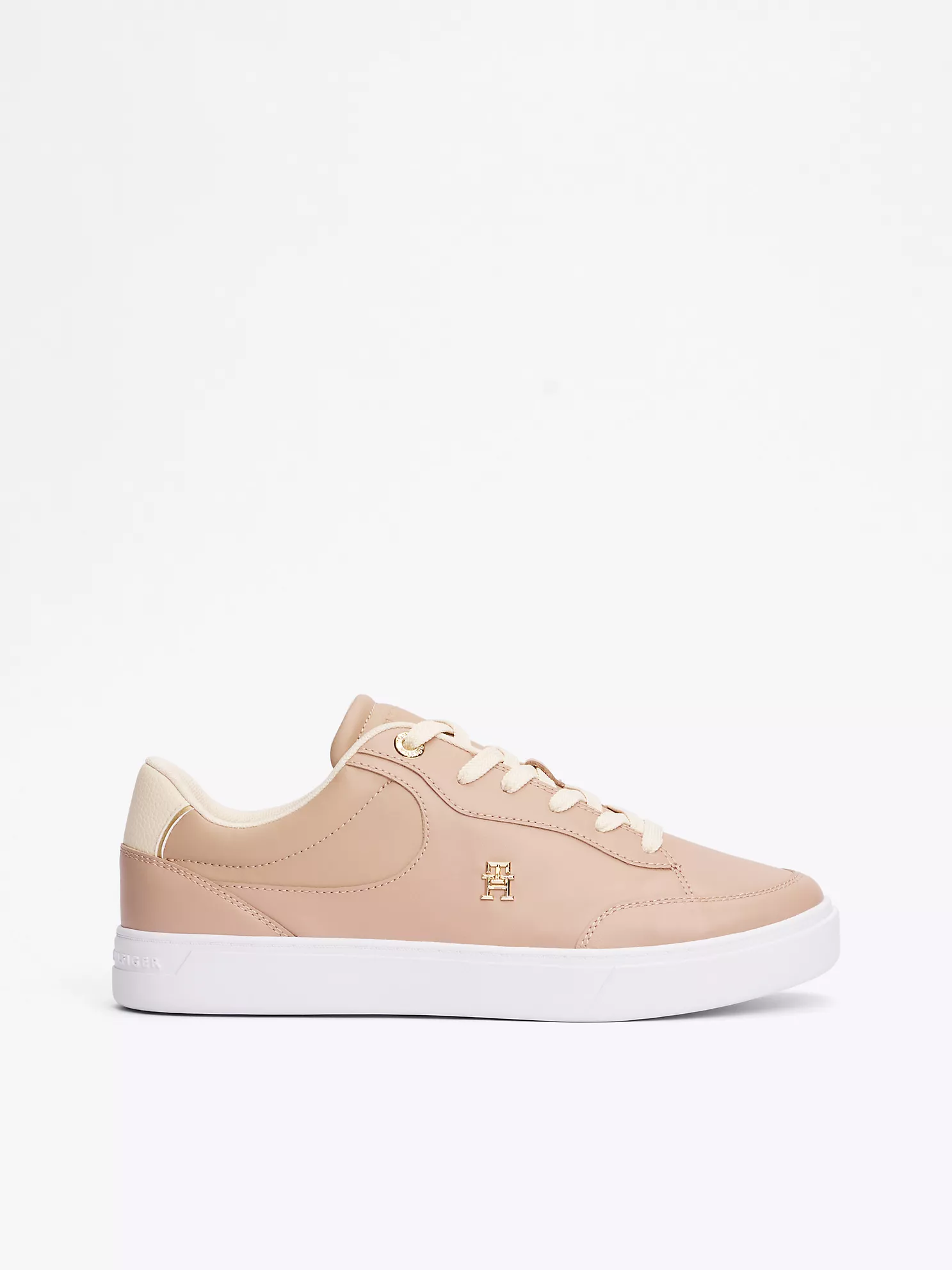 Monogram Leather Court Sneaker - Claystone 1 Monogram Leather Court Sneaker
- Claystone