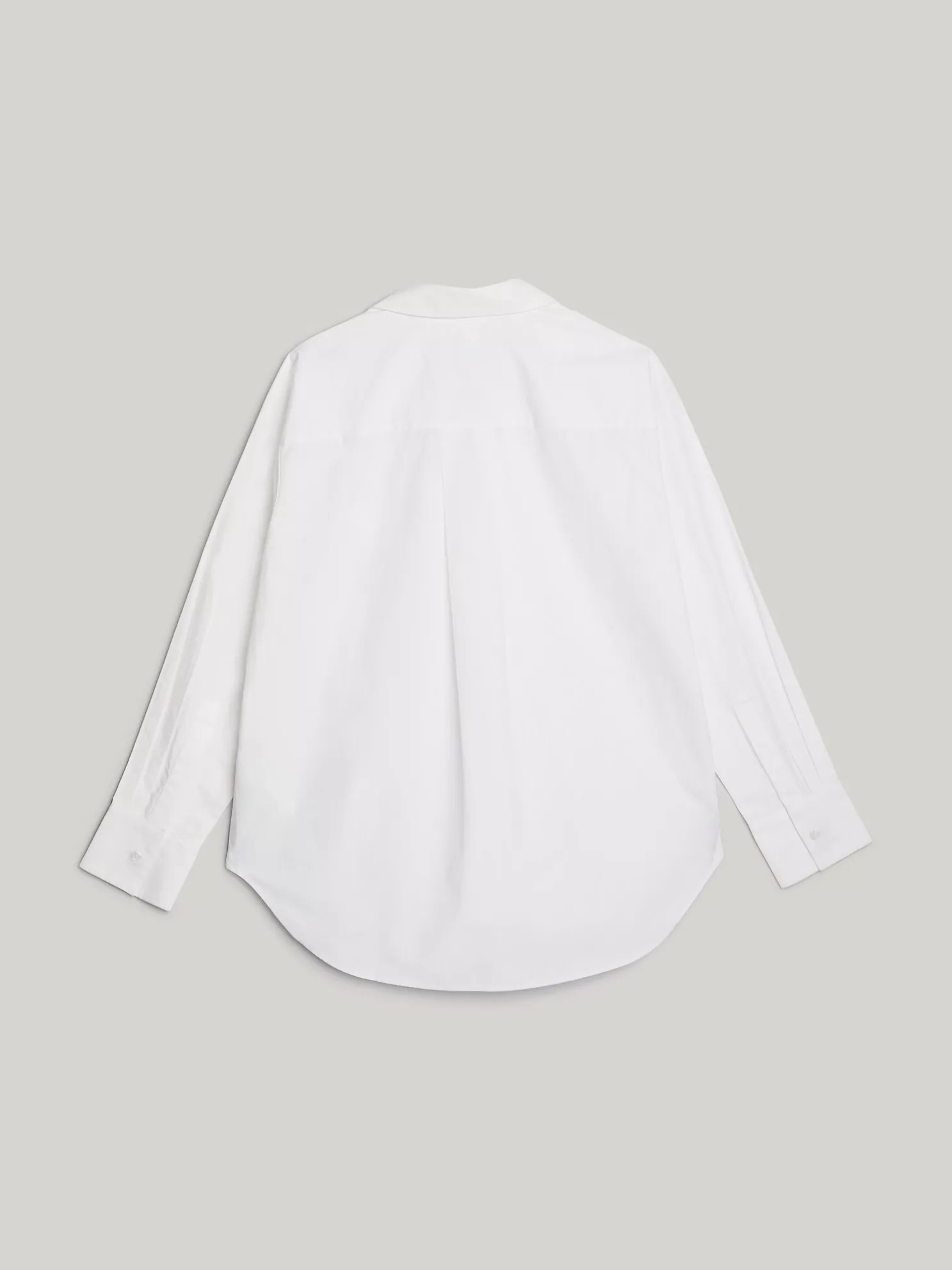 Oversized Cotton Popover Shirt - Optic White 5 Oversized Cotton Popover Shirt
- Optic White