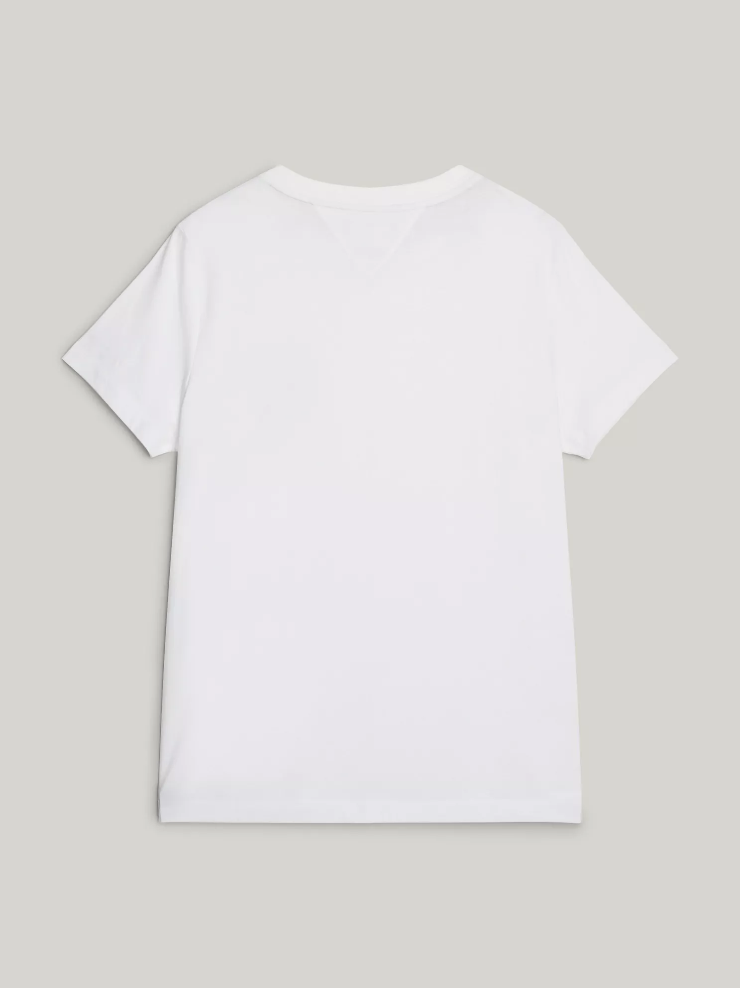 Slim Fit Round Logo T-Shirt - White 5 Slim Fit Round Logo T-Shirt
- White