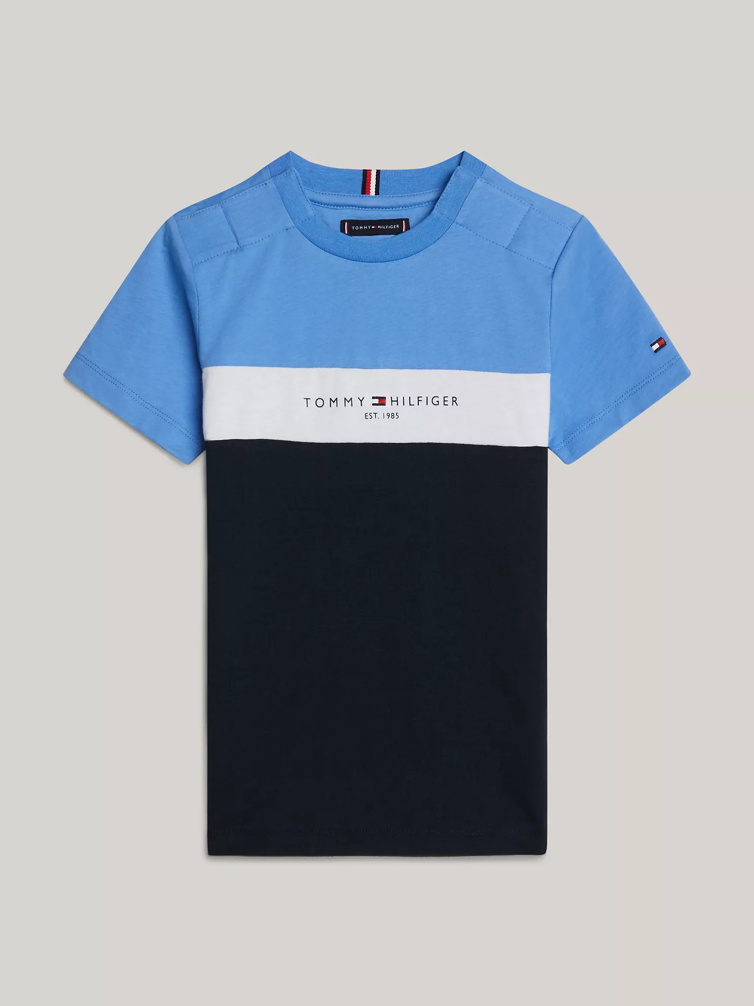 Kids' Tommy Logo Colorblock T-Shirt - Blue Spell/Navy 1 Kids' Tommy Logo Colorblock T-Shirt
- Blue Spell/Navy