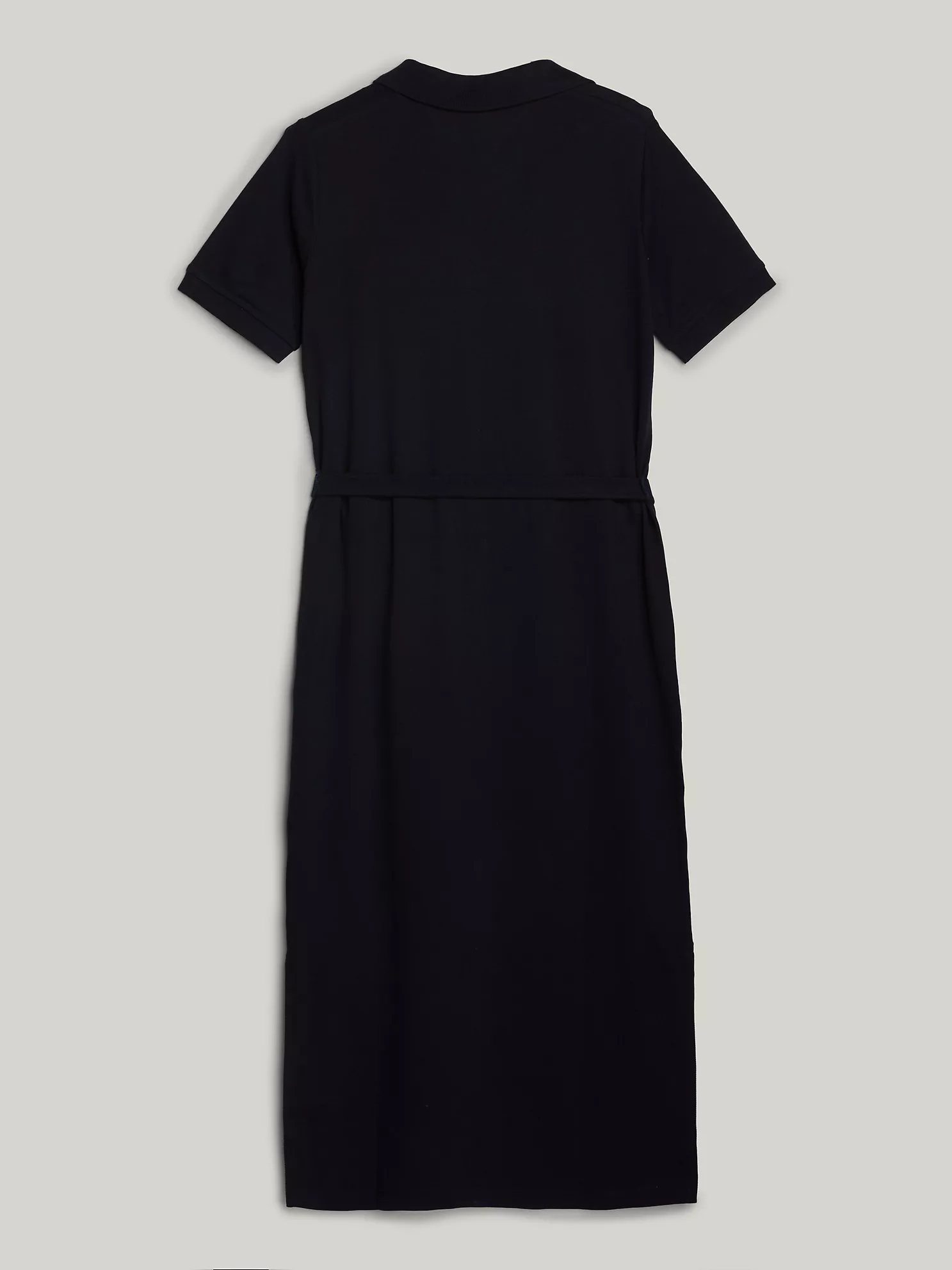 Belted V-Neck Midi Polo Dress - Navy 5 Belted V-Neck Midi Polo Dress
- Navy