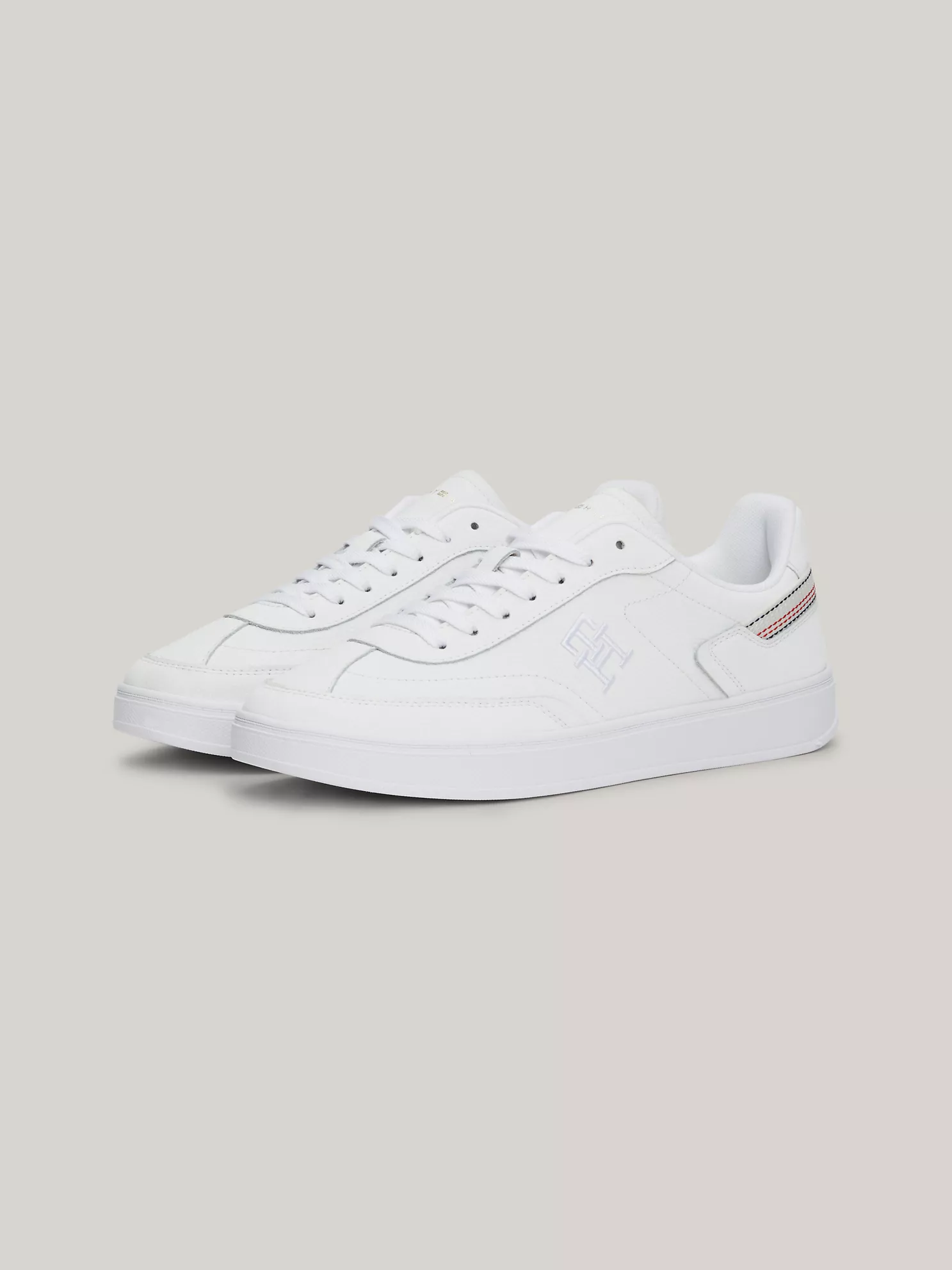 TH Logo Signature Stitch Sneaker - White 9 TH Logo Signature Stitch Sneaker
- White