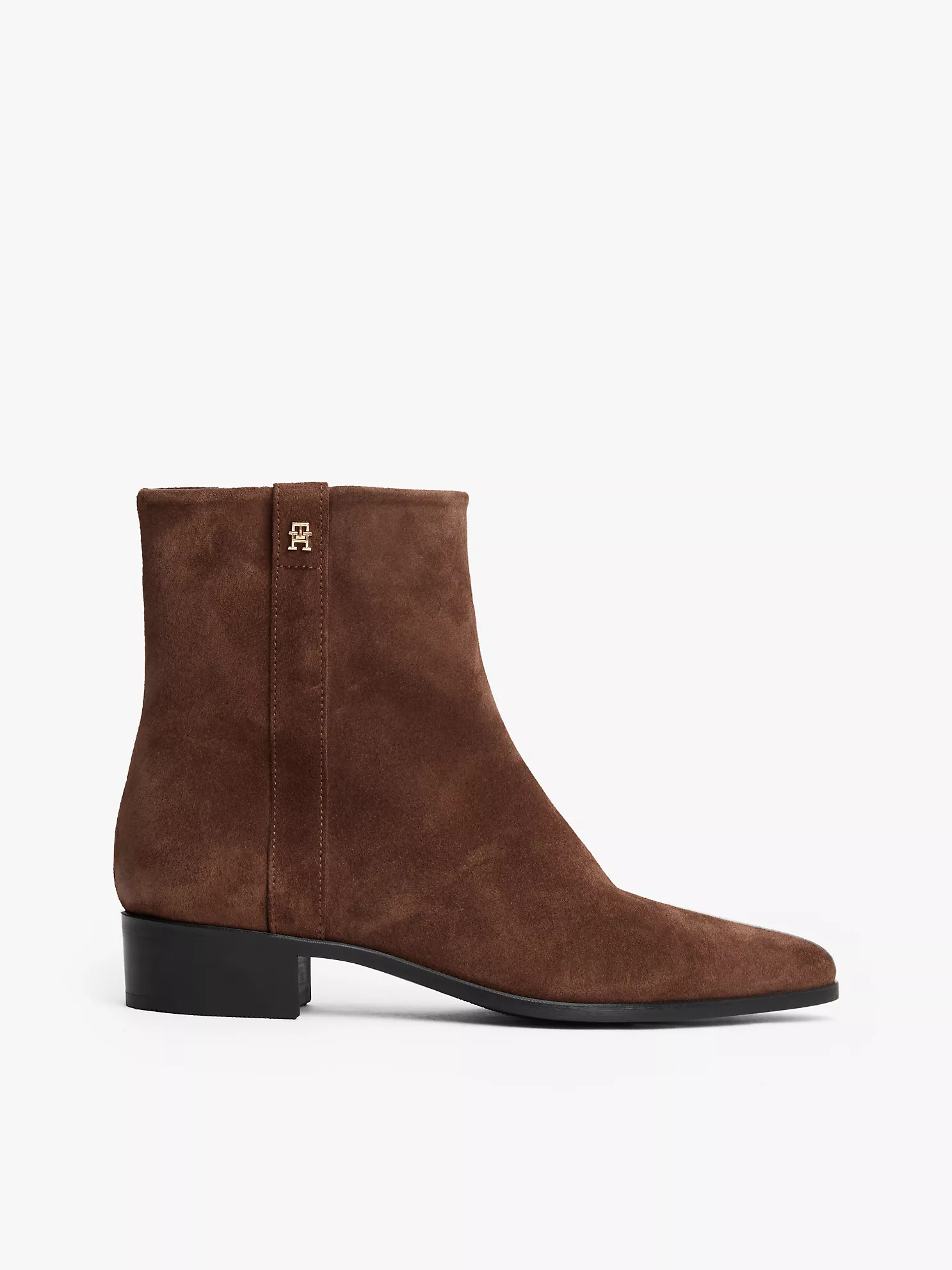 Suede Zip Ankle Boot - Legacy Brown 1 Suede Zip Ankle Boot
- Legacy Brown