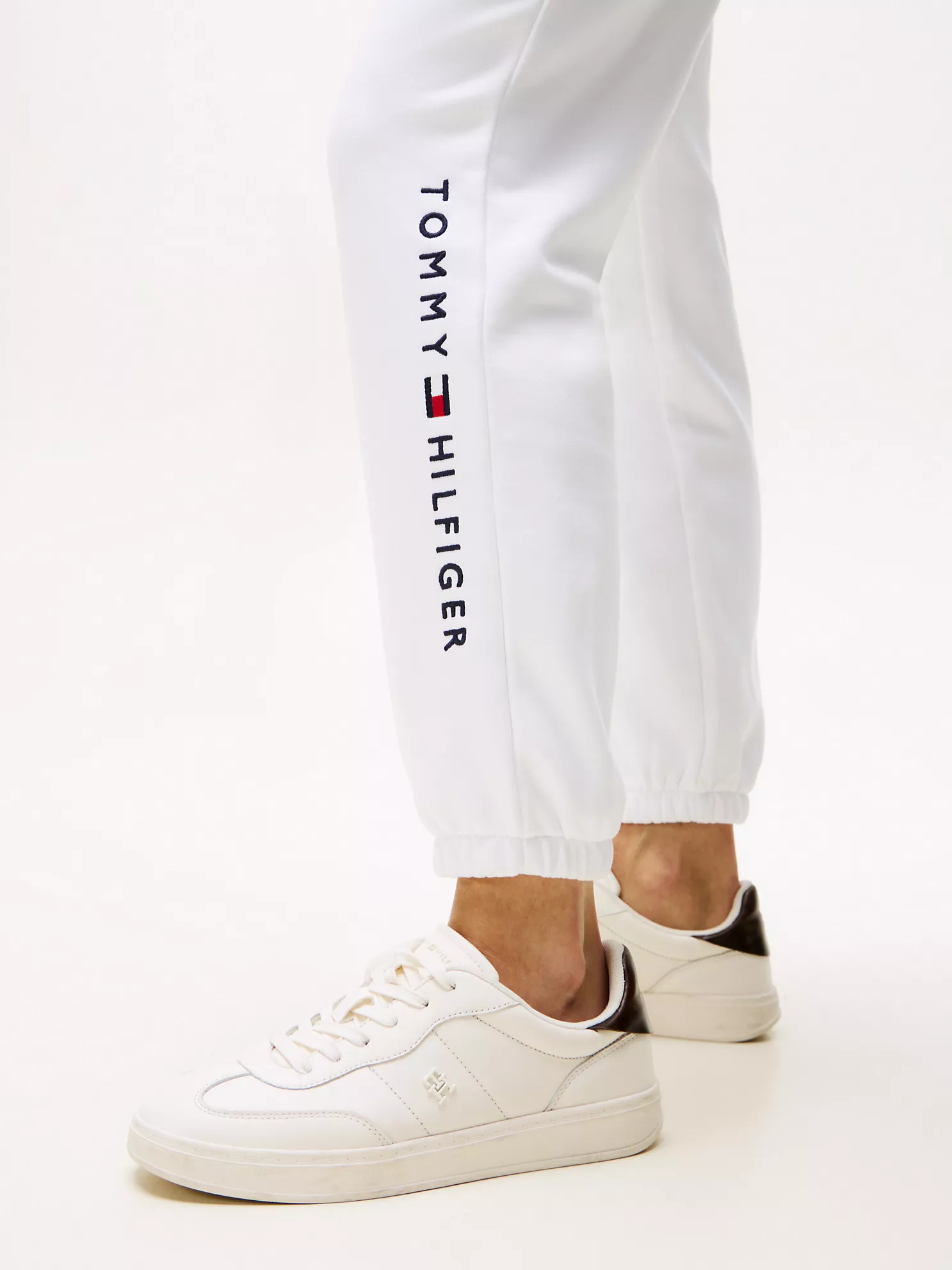 Embroidered Tommy Logo Sweatpant - Optic White 8 Embroidered Tommy Logo Sweatpant
- Optic White
