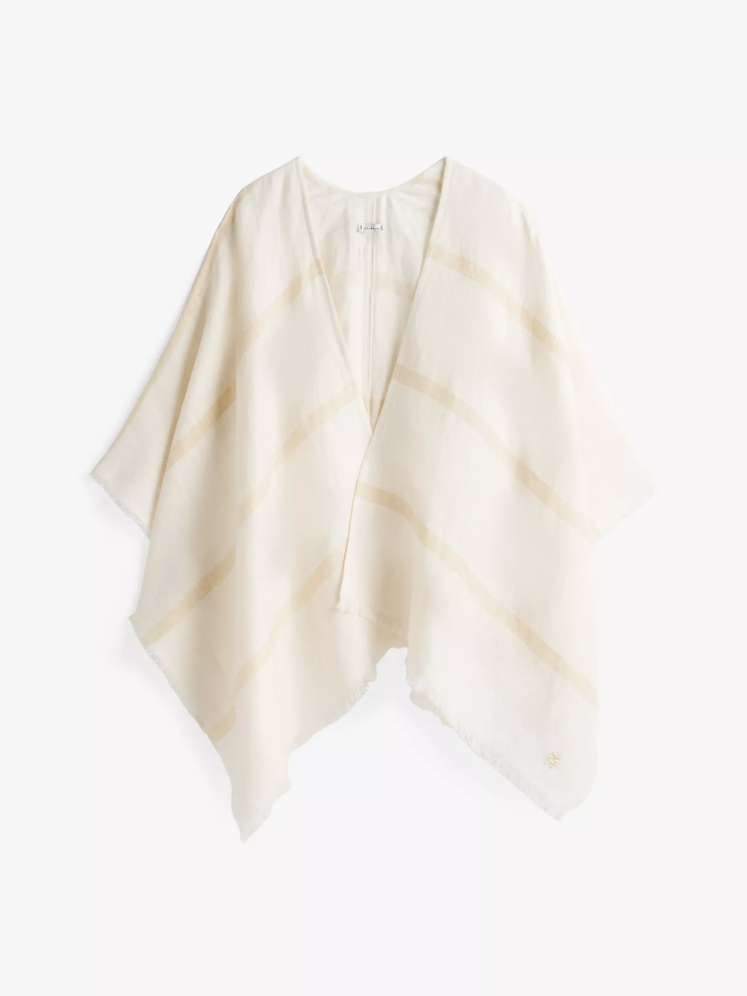 Stripe Cotton-Linen Blend Cape - Calico / Harvest Wheat 6 Stripe Cotton-Linen Blend Cape
- Calico / Harvest Wheat
