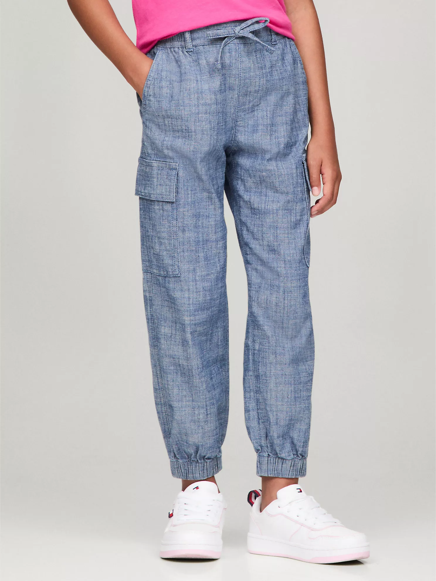 Kids' Stretch Chino Cargo Jogger - Dark Wash Chambray 6 Kids' Stretch Chino Cargo Jogger
- Dark Wash Chambray