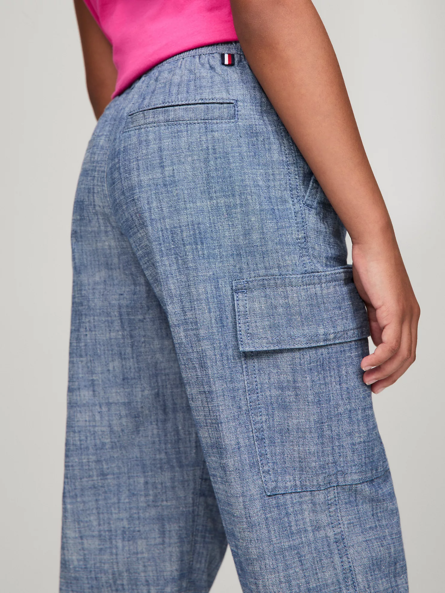 Kids' Stretch Chino Cargo Jogger - Dark Wash Chambray 7 Kids' Stretch Chino Cargo Jogger
- Dark Wash Chambray