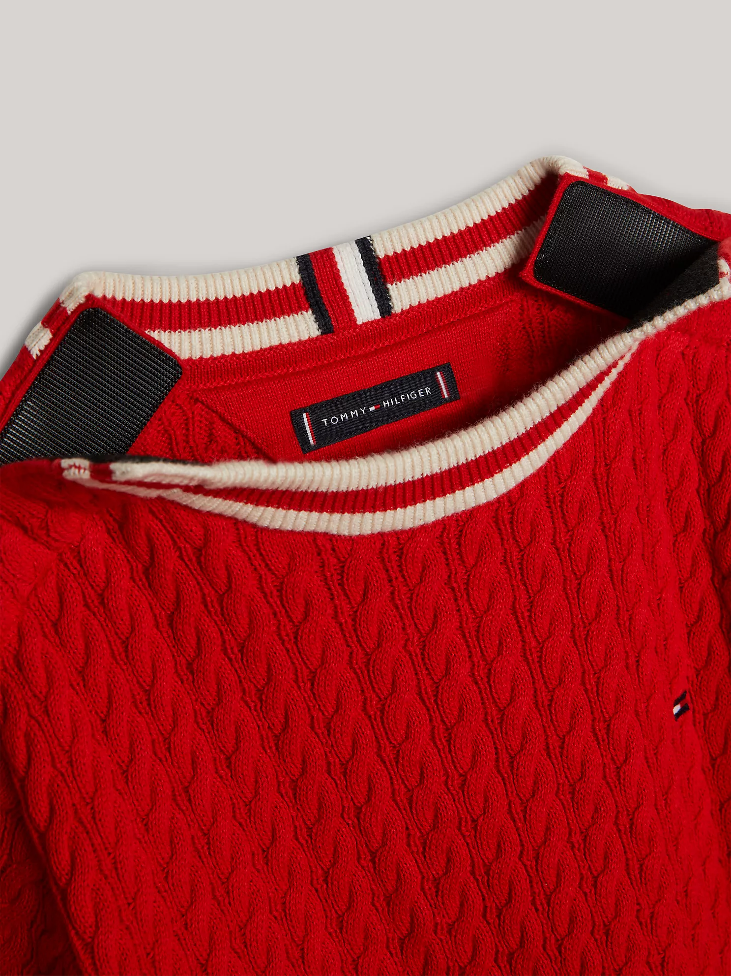 Kids' Cable Knit Crewneck Sweater - Fierce Red 6 Kids' Cable Knit Crewneck Sweater
- Fierce Red