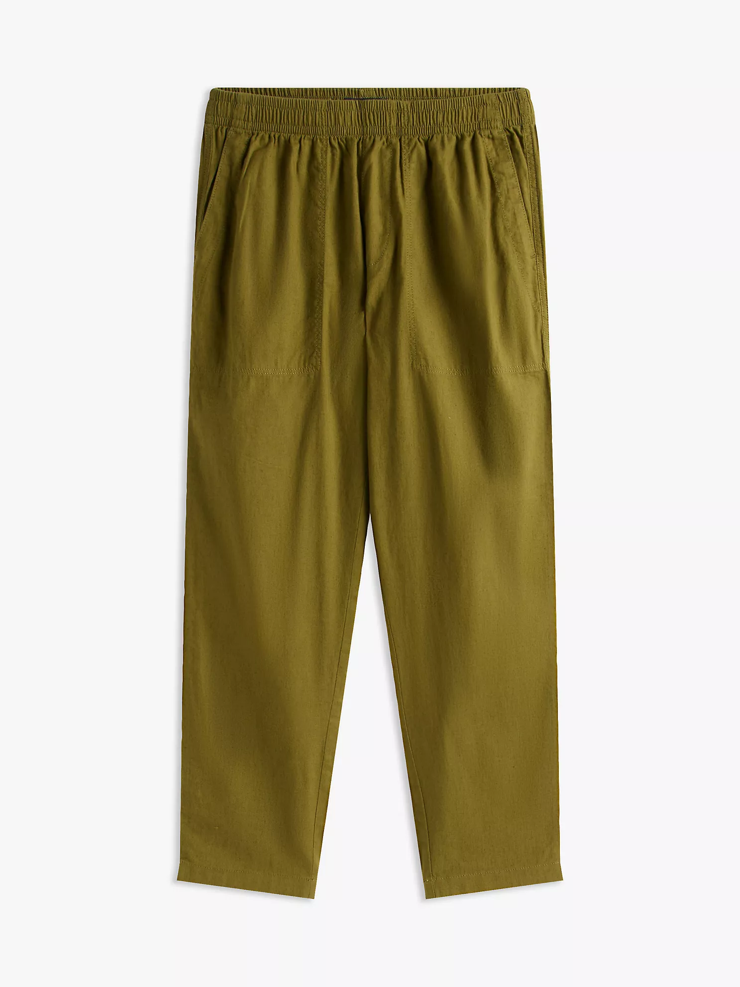 Cotton-Linen Blend Pull-On Pant - Uniform Olive 10 Cotton-Linen Blend Pull-On Pant
- Uniform Olive