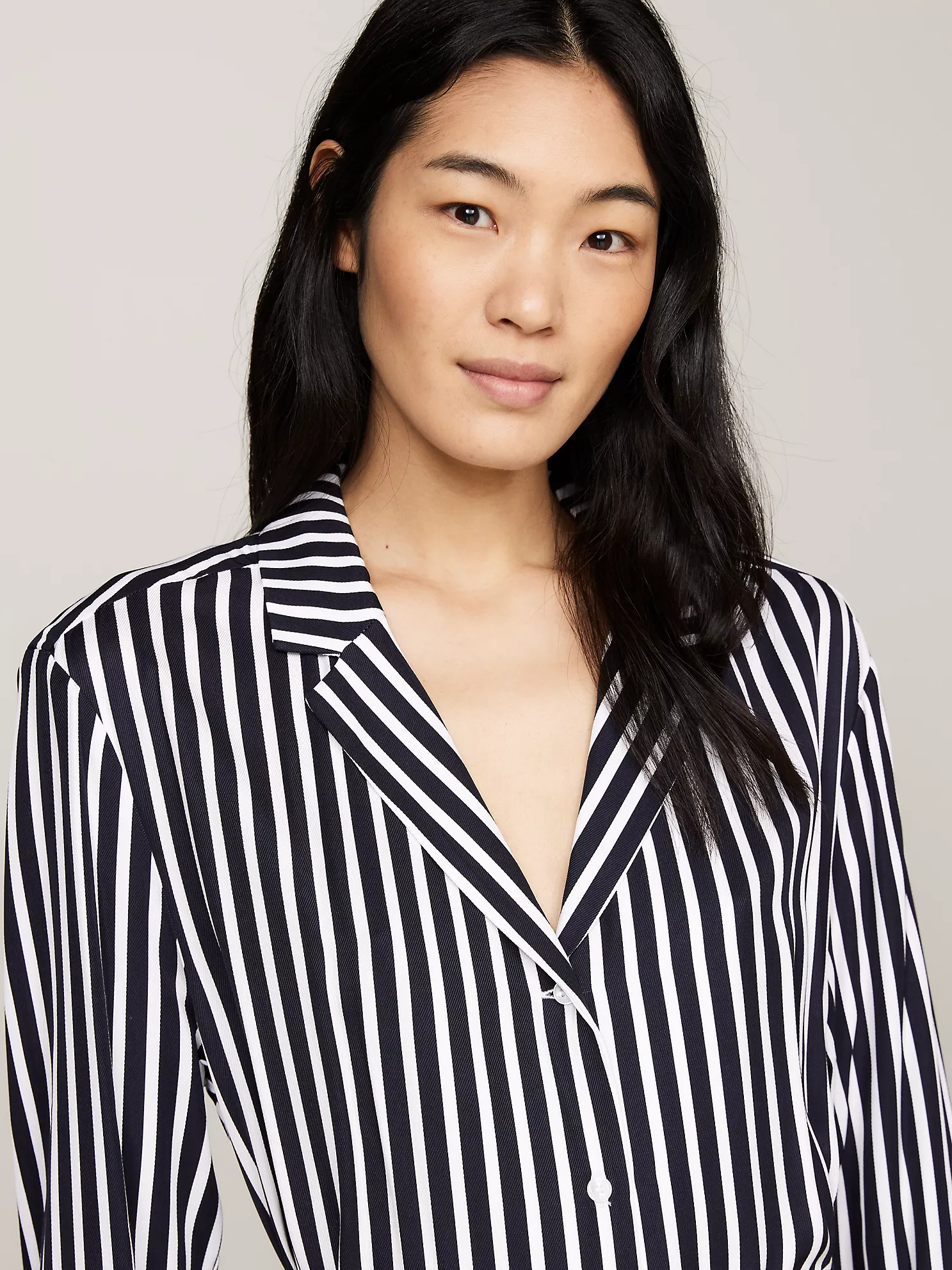 Stripe Midi Shirtdress - Bold Stp / Navy 7 Stripe Midi Shirtdress
- Bold Stp / Navy