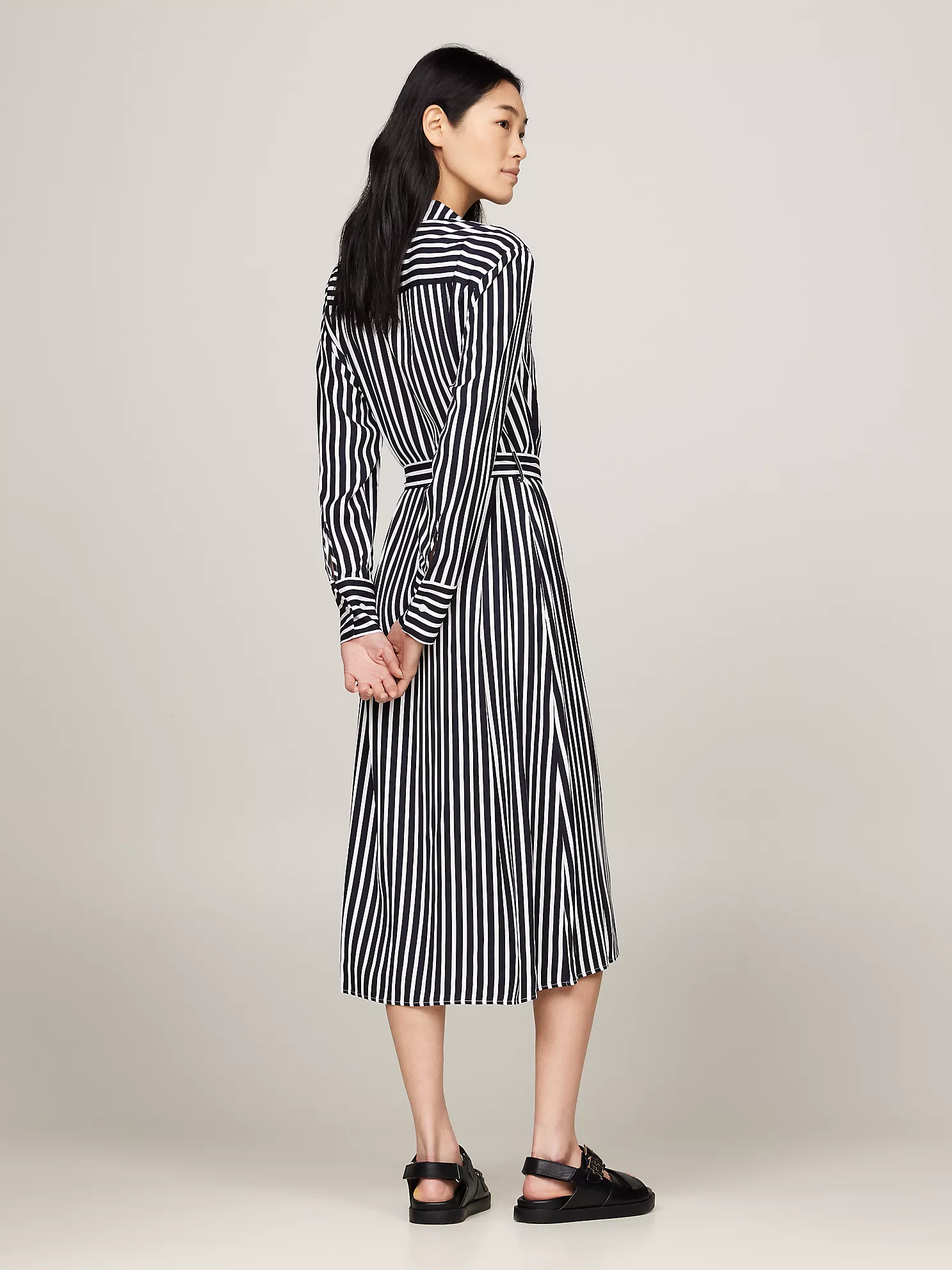 Stripe Midi Shirtdress - Bold Stp / Navy 9 Stripe Midi Shirtdress
- Bold Stp / Navy