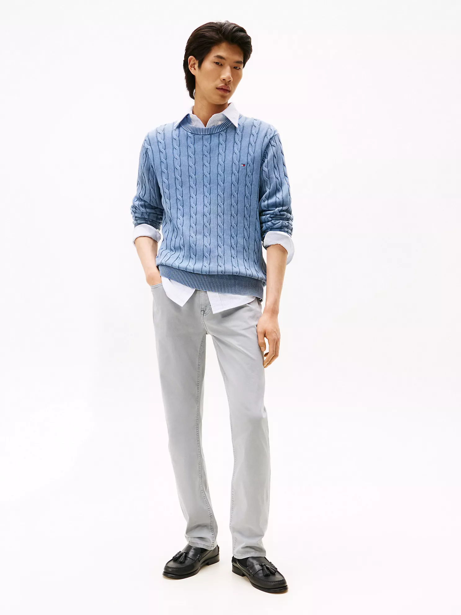 Garment Washed Straight 5-Pocket Pant
         - Mountain Mist