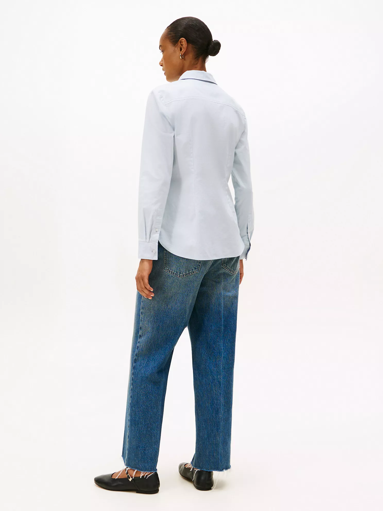 Regular Fit Stretch Oxford Shirt - Light Blue 9 Regular Fit Stretch Oxford Shirt
- Light Blue