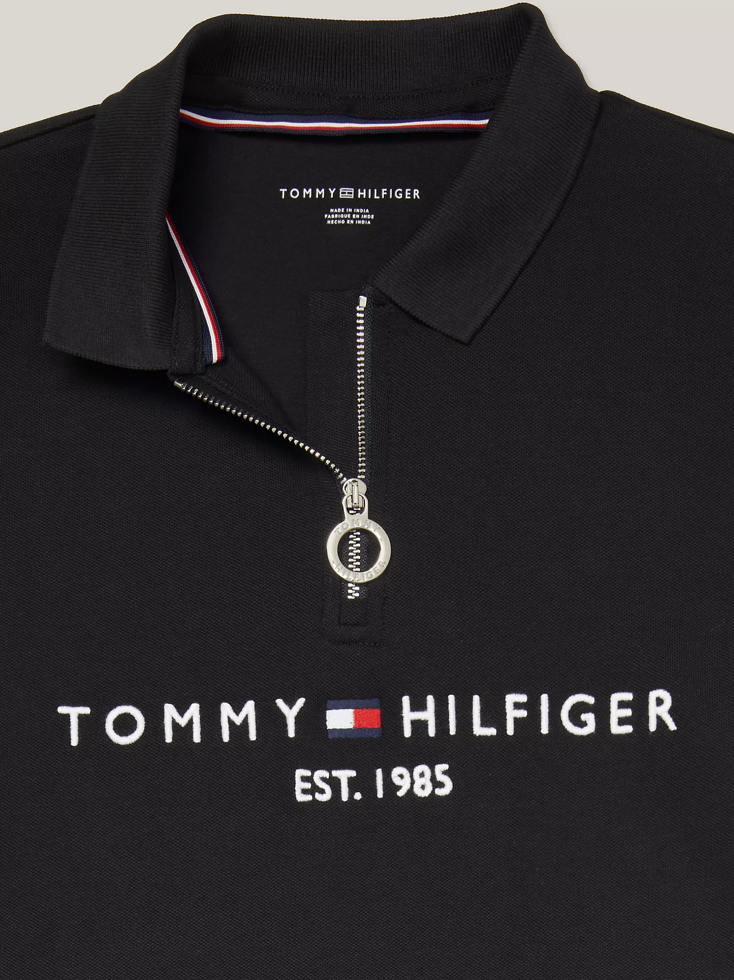 Logo Zip Polo Dress - Black 6 Logo Zip Polo Dress
- Black