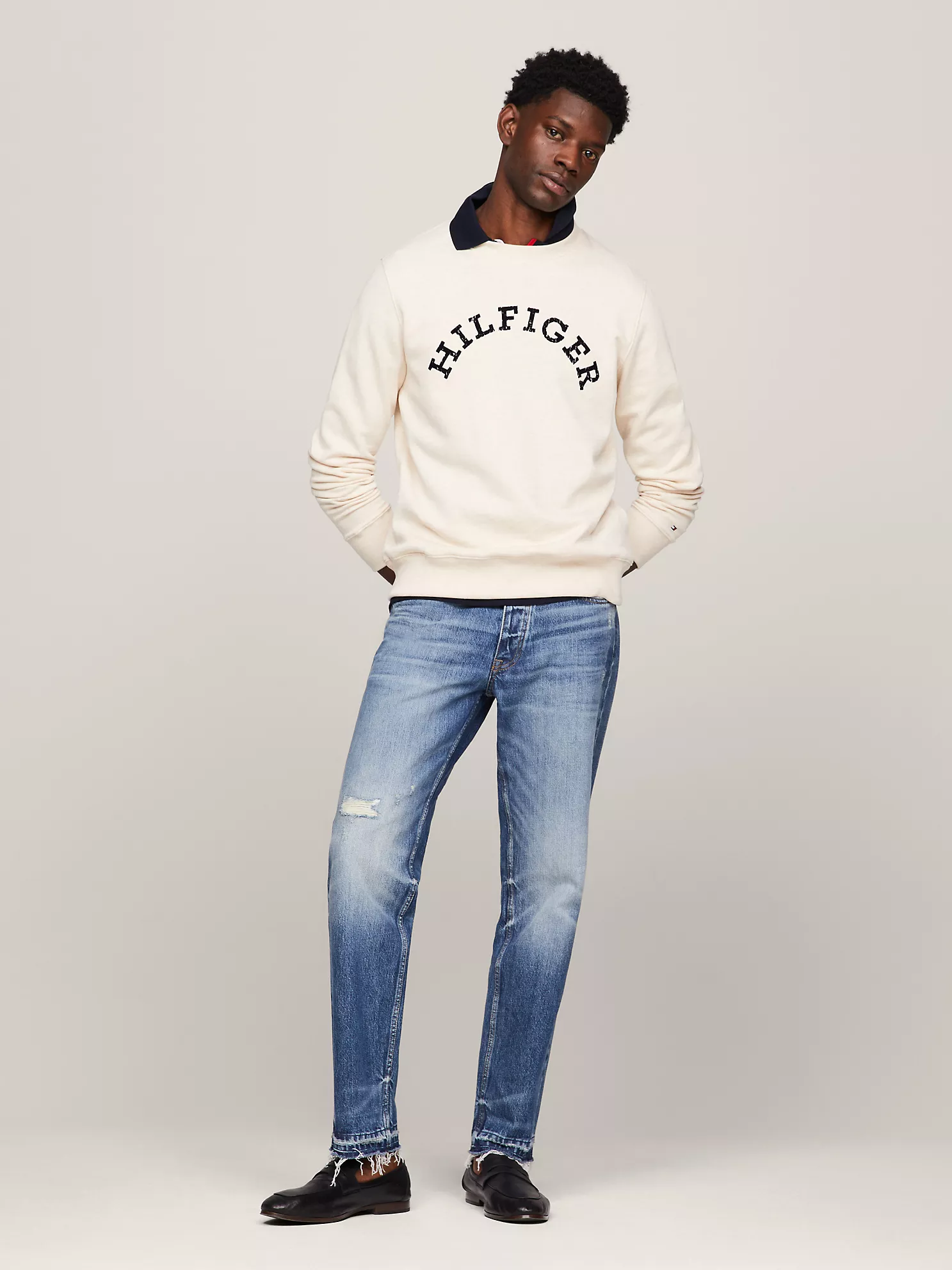 Hilfiger Arch Logo Sweatshirt - Calico Heather 6 Hilfiger Arch Logo Sweatshirt
- Calico Heather