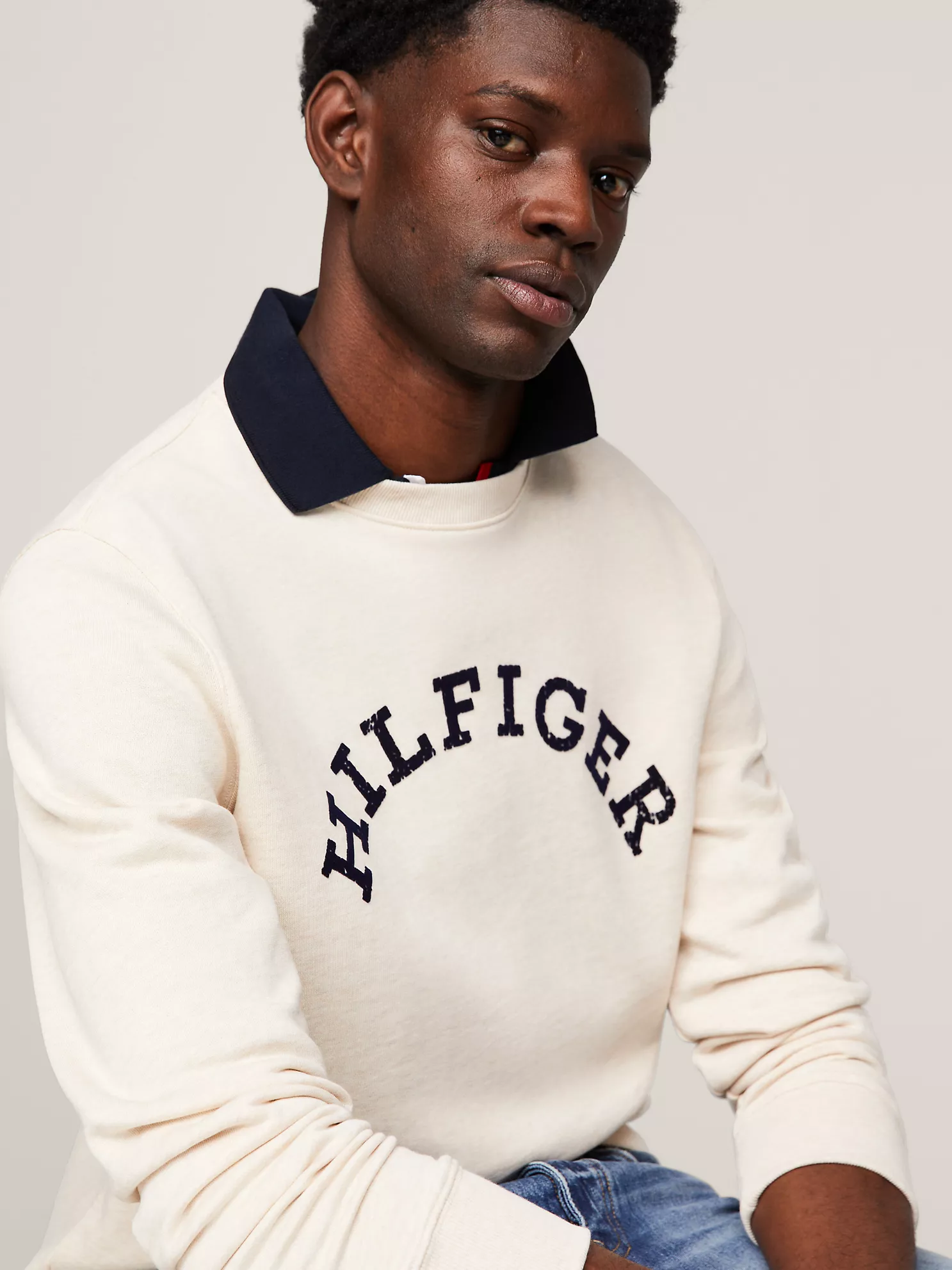 Hilfiger Arch Logo Sweatshirt - Calico Heather 7 Hilfiger Arch Logo Sweatshirt
- Calico Heather