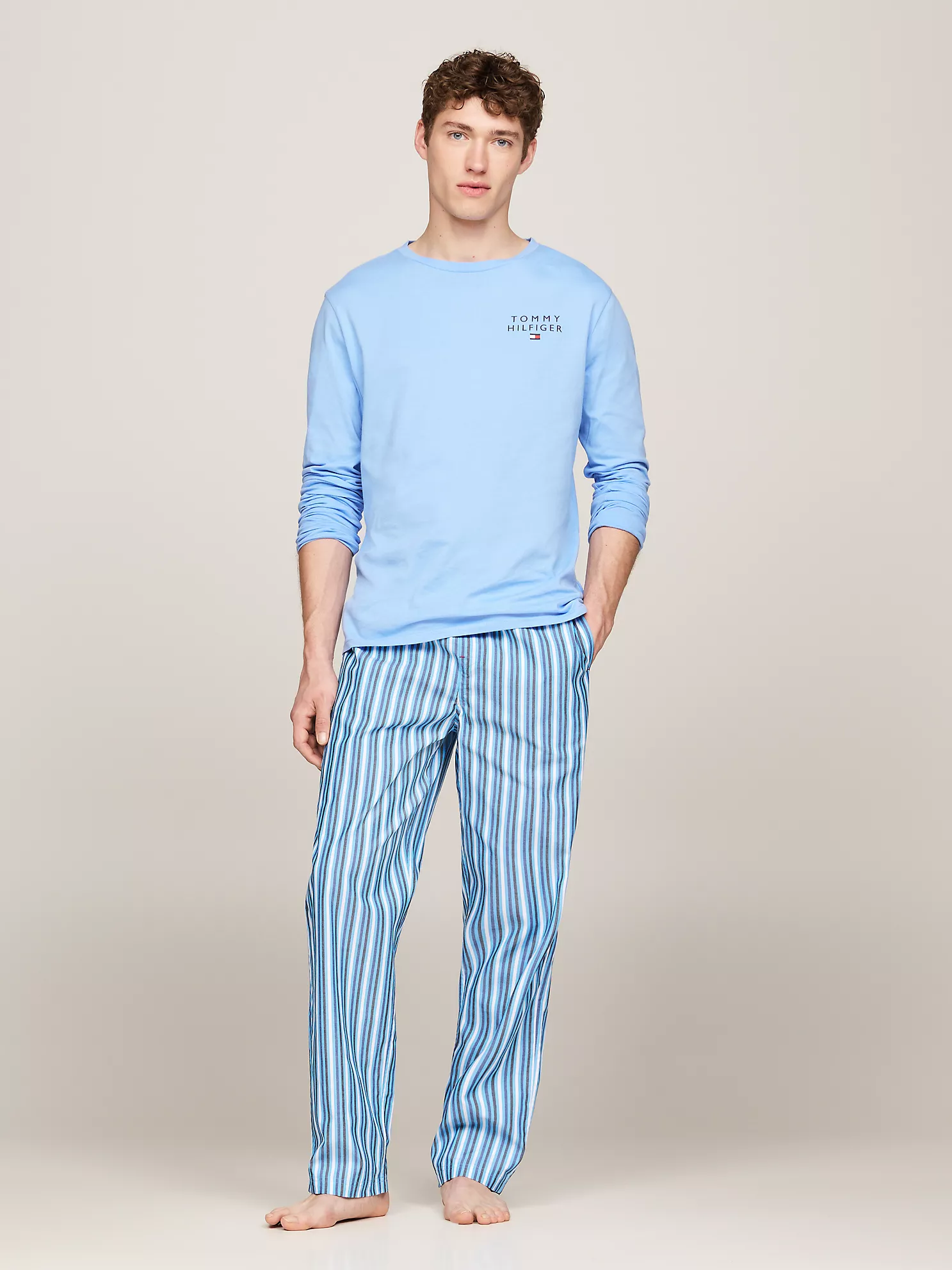 Logo Band Print Sleep Pant - Ithaca/Glam Blue 7 Logo Band Print Sleep Pant
- Ithaca/Glam Blue