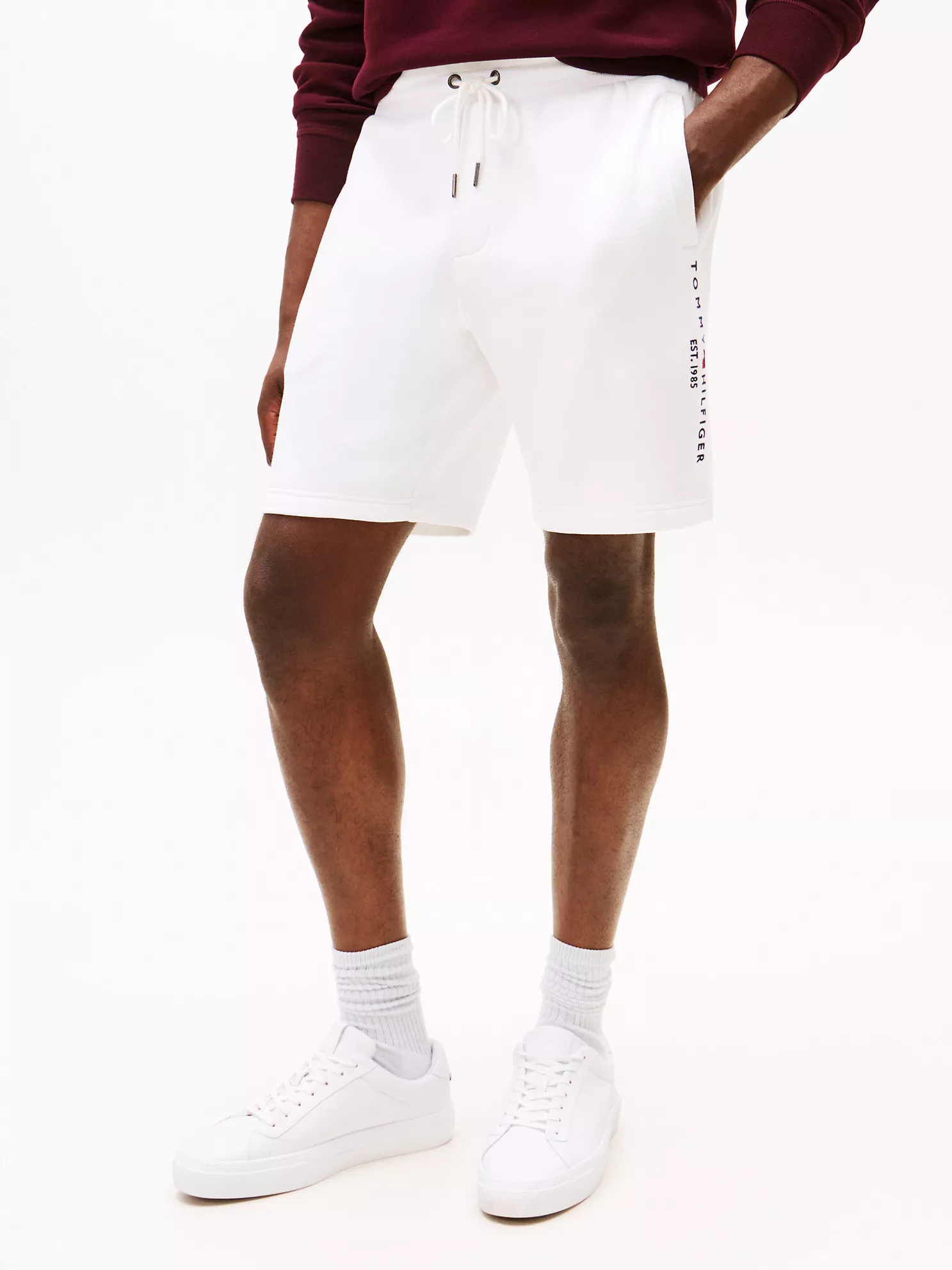 Embroidered Tommy Logo Sweatshort - Fresh White 7 Embroidered Tommy Logo Sweatshort
- Fresh White