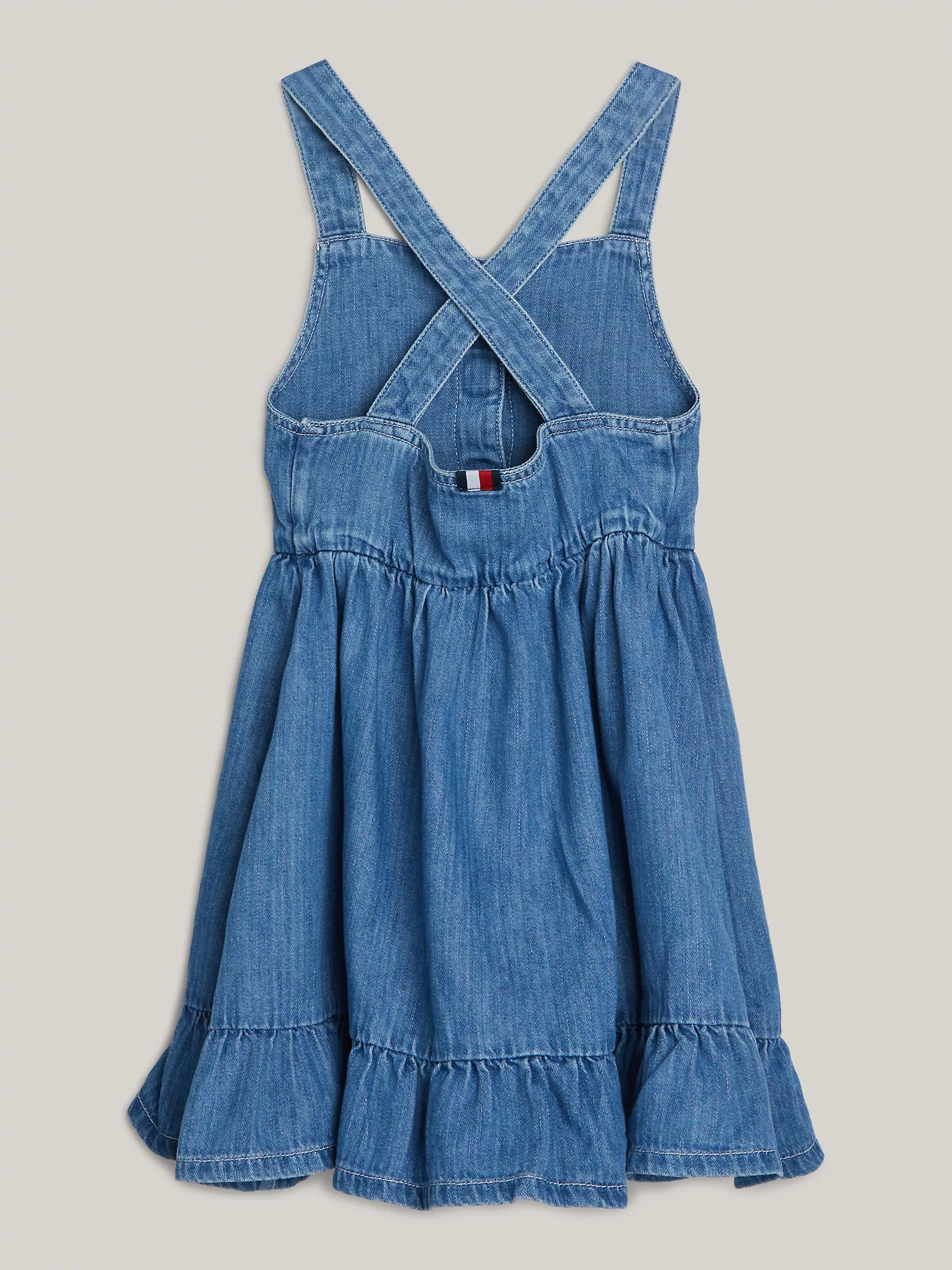 Kids' Cross-Strap Denim Dress - Sky Blue 5 Kids' Cross-Strap Denim Dress
- Sky Blue