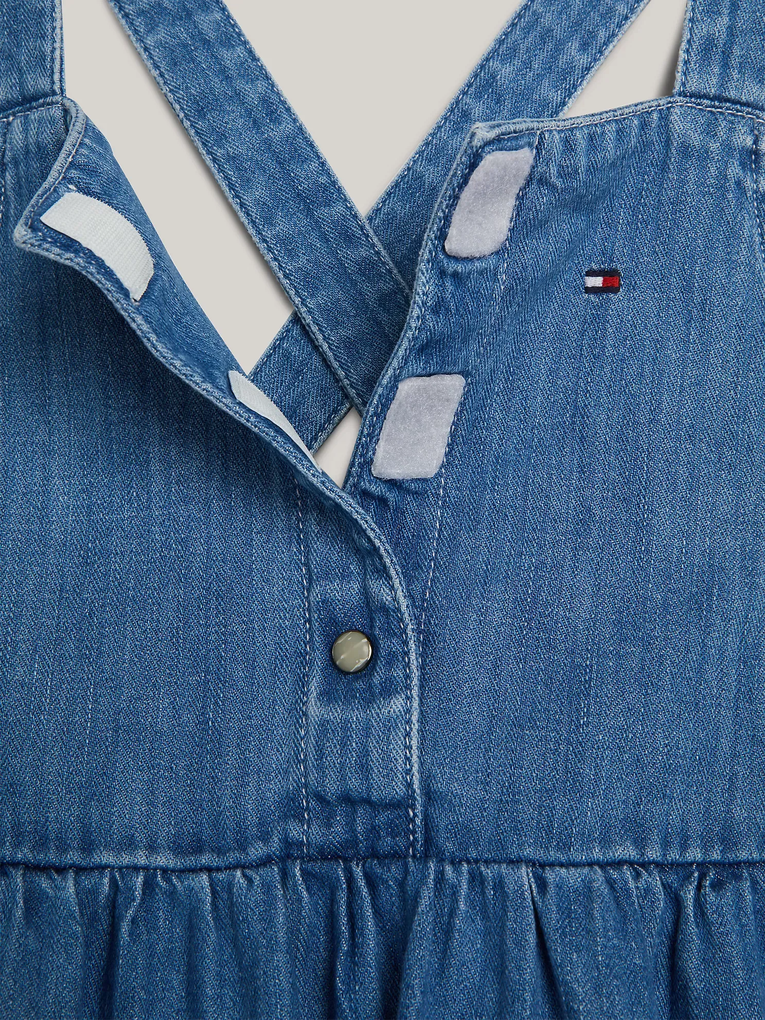 Kids' Cross-Strap Denim Dress - Sky Blue 6 Kids' Cross-Strap Denim Dress
- Sky Blue