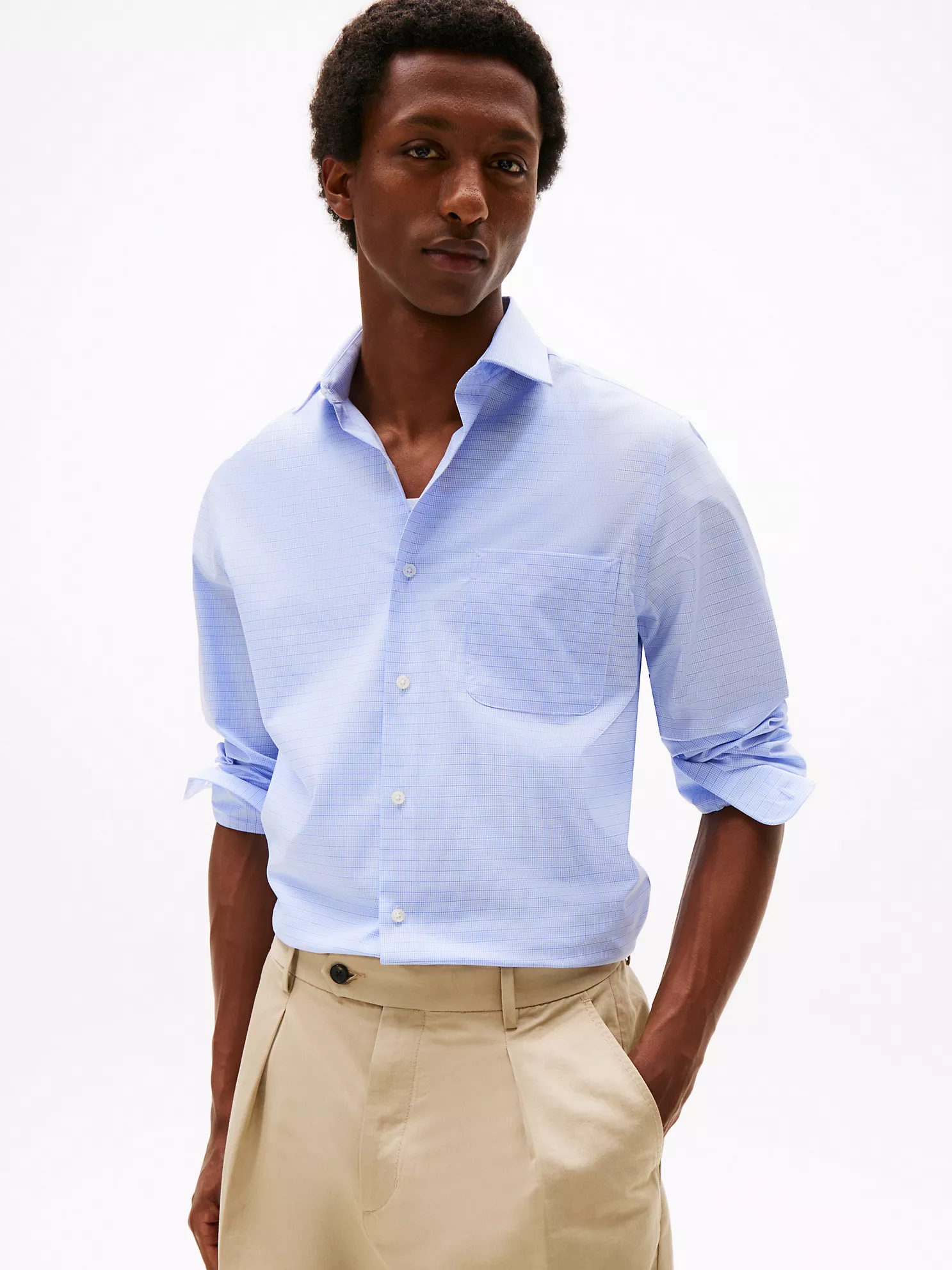 THFlex Regular Fit Check Dress Shirt - Blue Multi 1 THFlex Regular Fit Check Dress Shirt
- Blue Multi