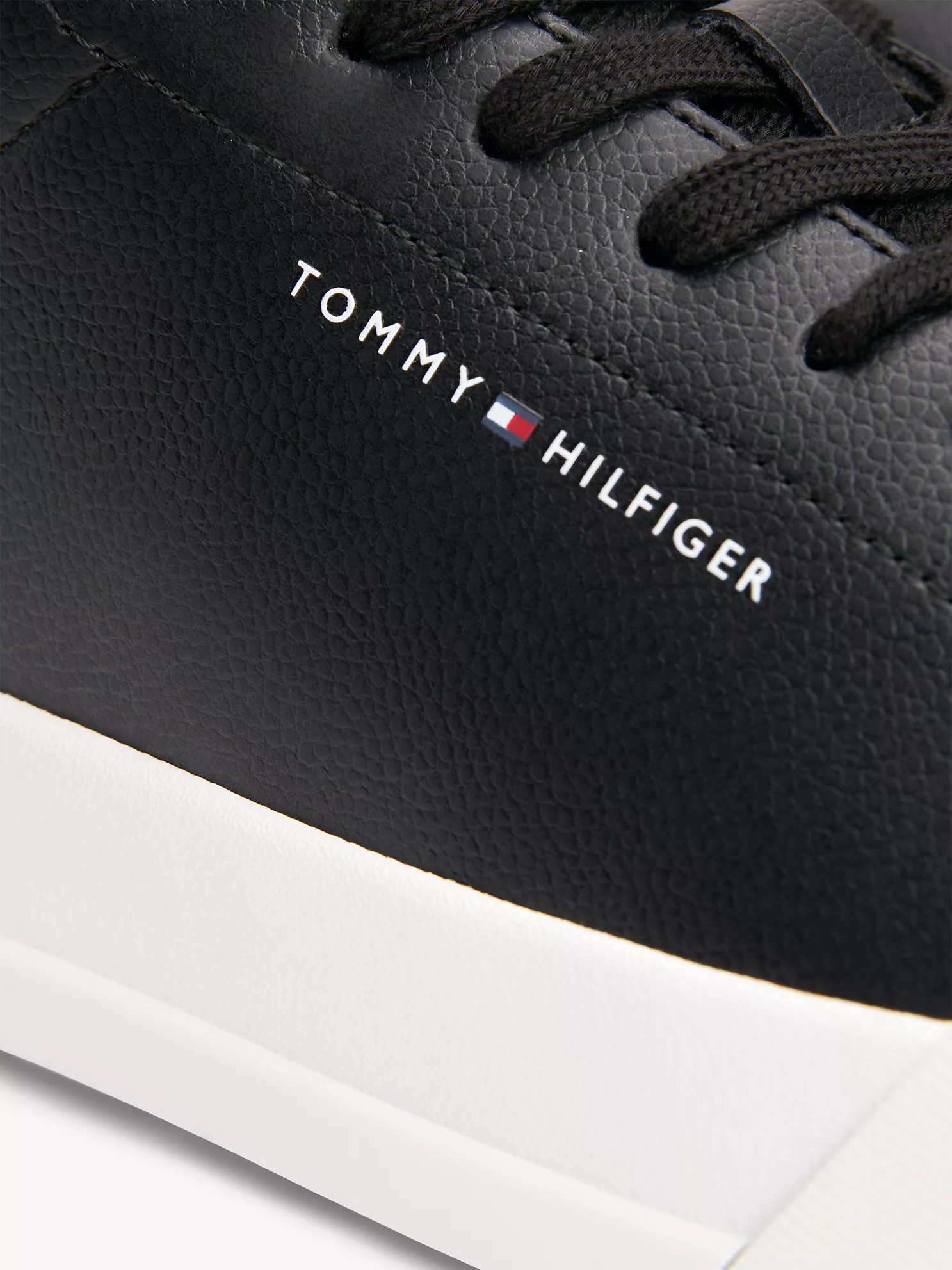 Coated Leather Court Sneaker - Black 13 Coated Leather Court Sneaker
- Black