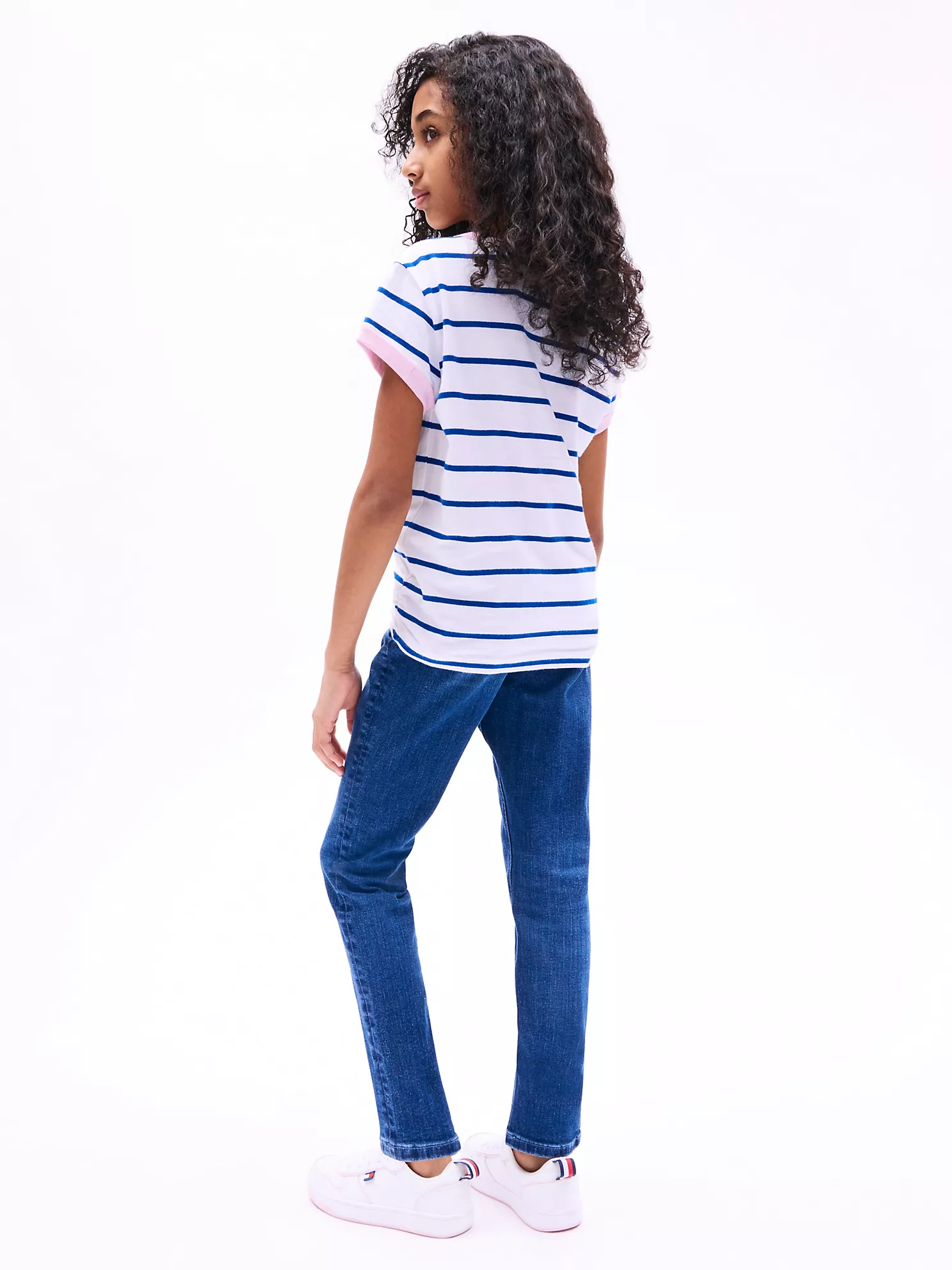 Kids' Stripe Knot-Hem T-Shirt - Optic White Stripe 8 Kids' Stripe Knot-Hem T-Shirt
- Optic White Stripe